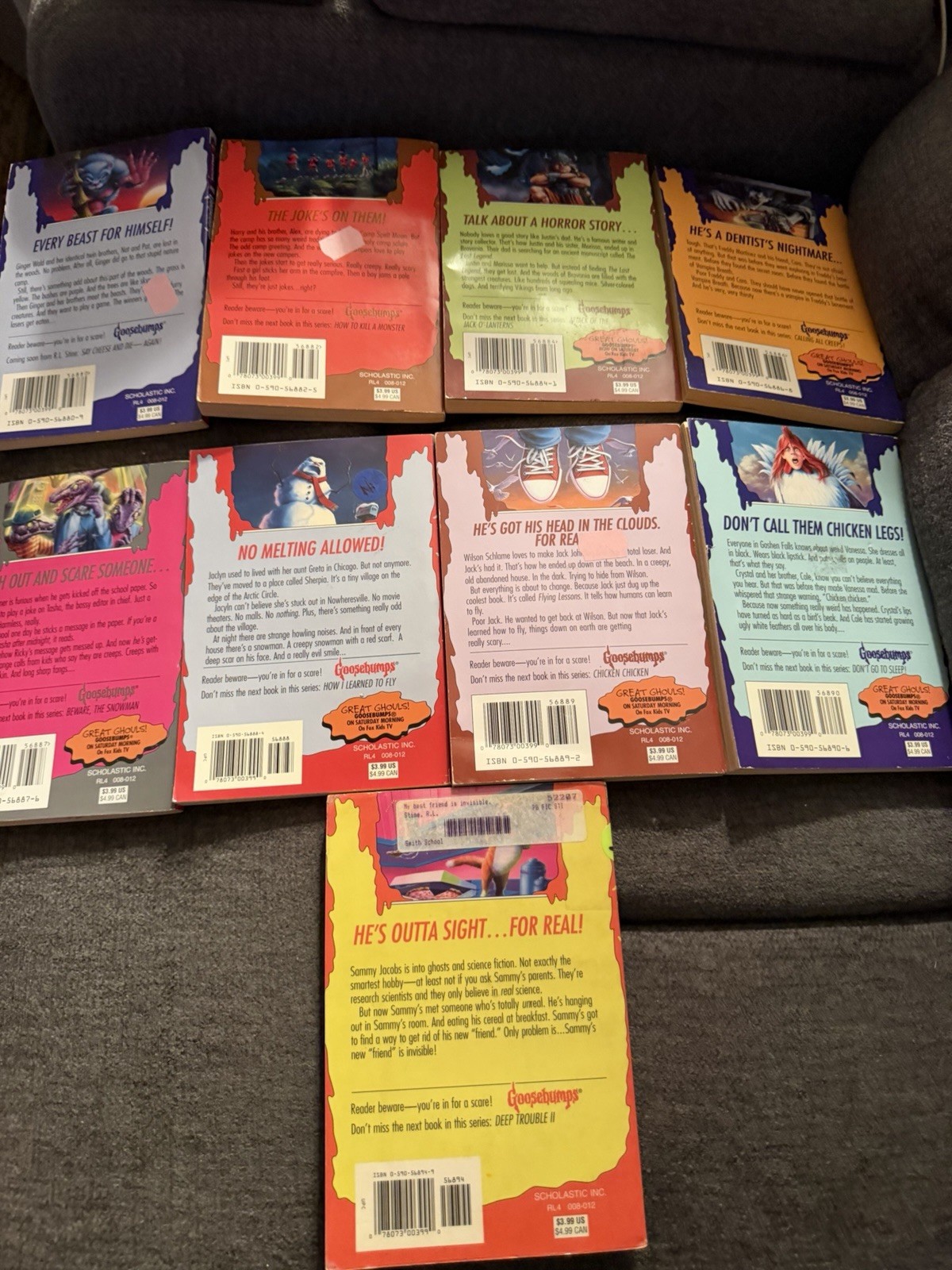 Mixed Lot of 33 Goosebumps 90s Books R.L Stine