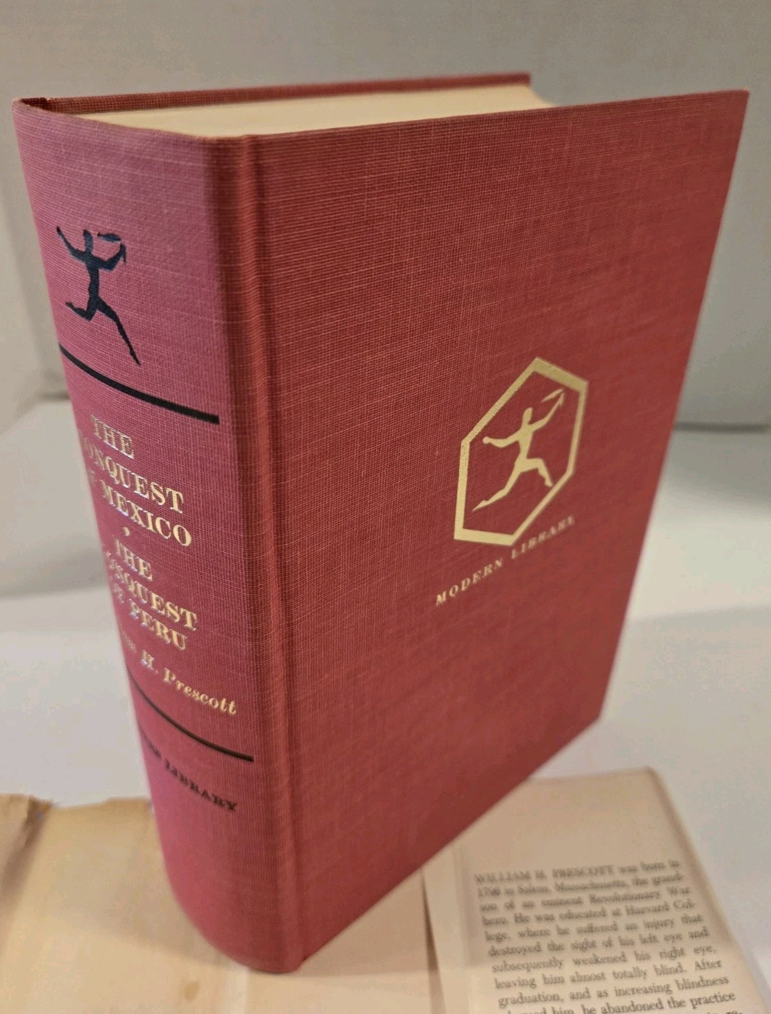 Modern Library: History of Conquest of Mexico & Peru by William H. Prescott HCDJ