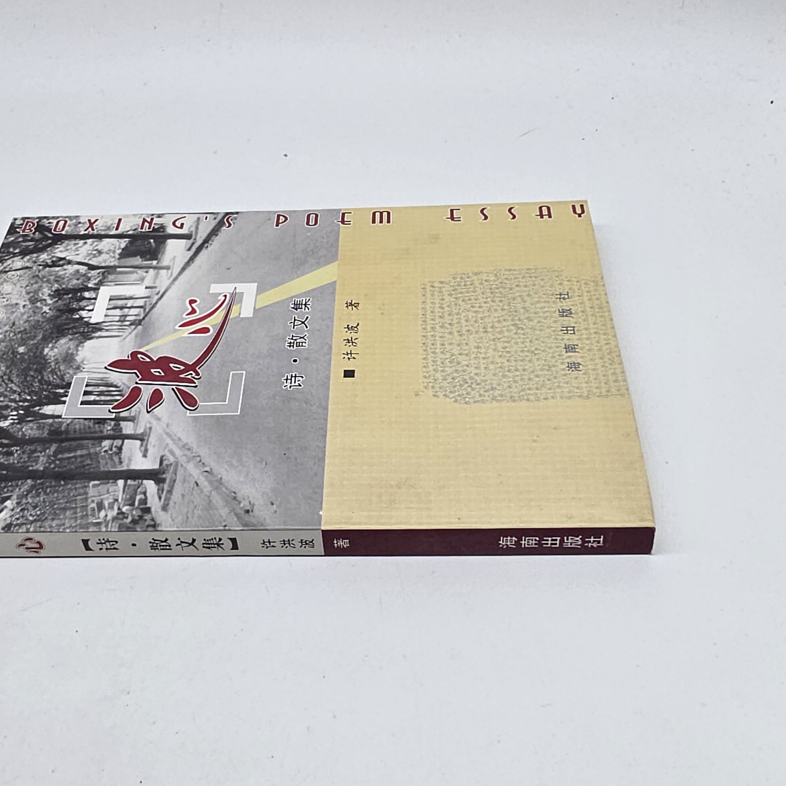 波心 Bo Xin Chinese Poetry Prose Collection 2004 Hainan Publishing Xu Hongbo 许洪波