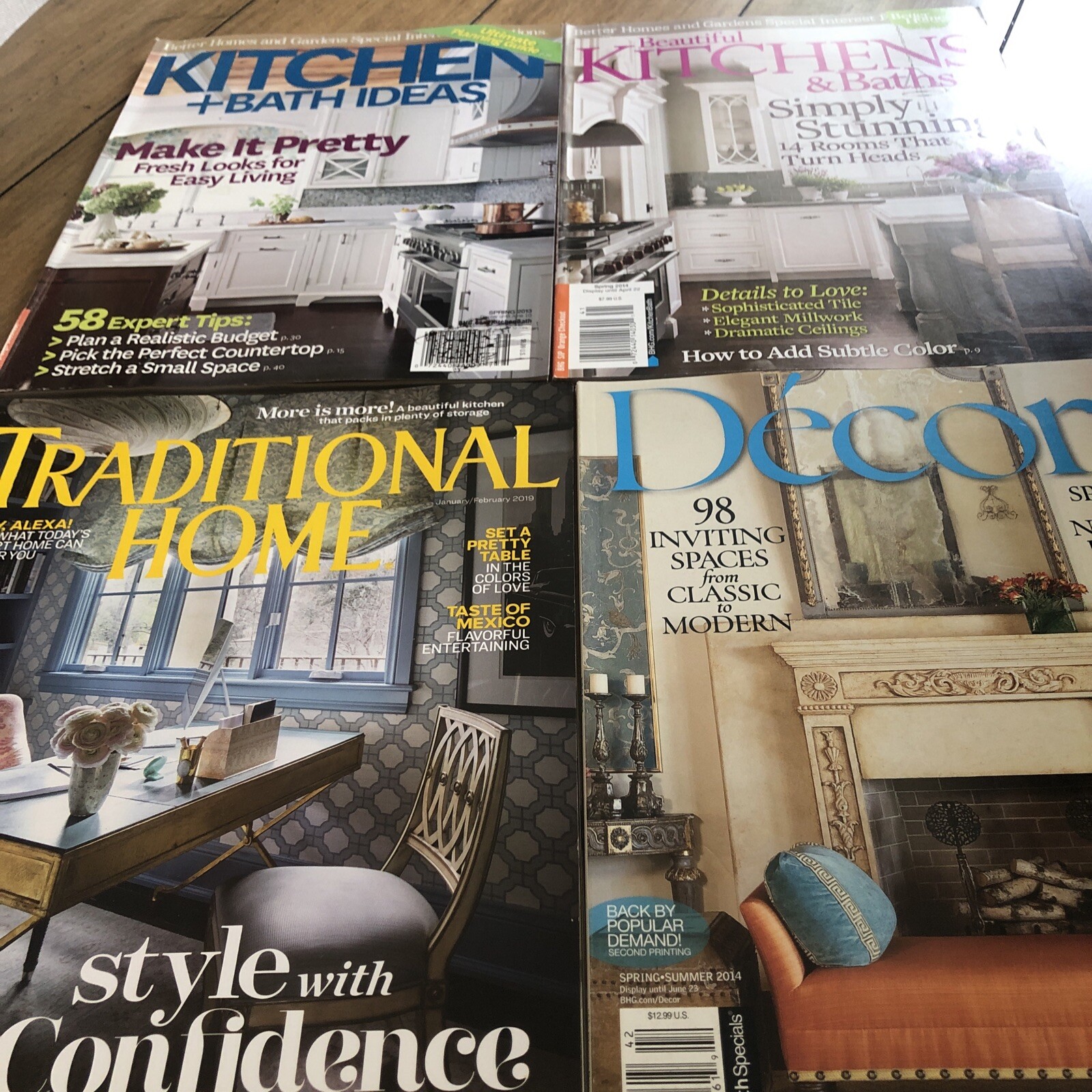 BHG Kitchens & Baths – Traditional Home & Decor Magazines Lot of 4 2013,2014,