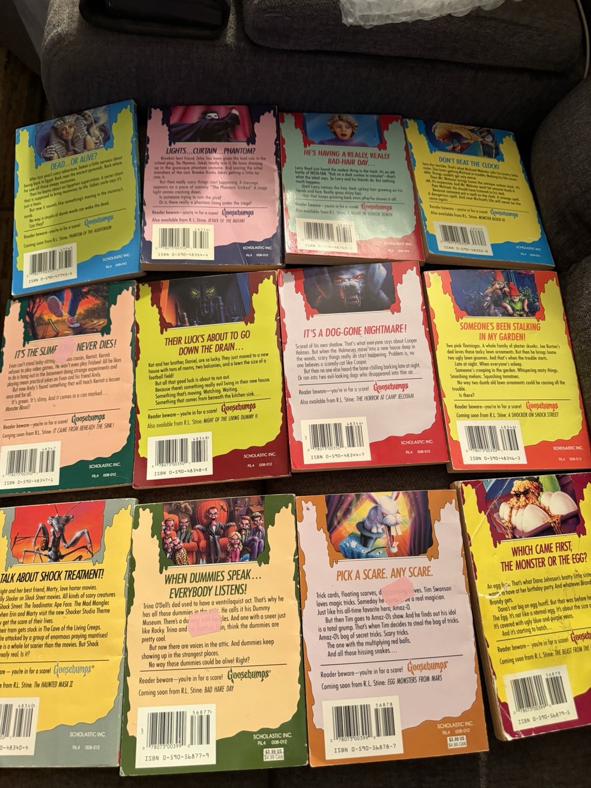 Mixed Lot of 33 Goosebumps 90s Books R.L Stine