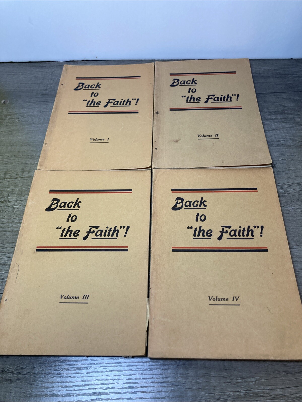 Back to « the Faith »! Vol I–IV Harry Beach 1920s Vintage Christian Book Set RARE