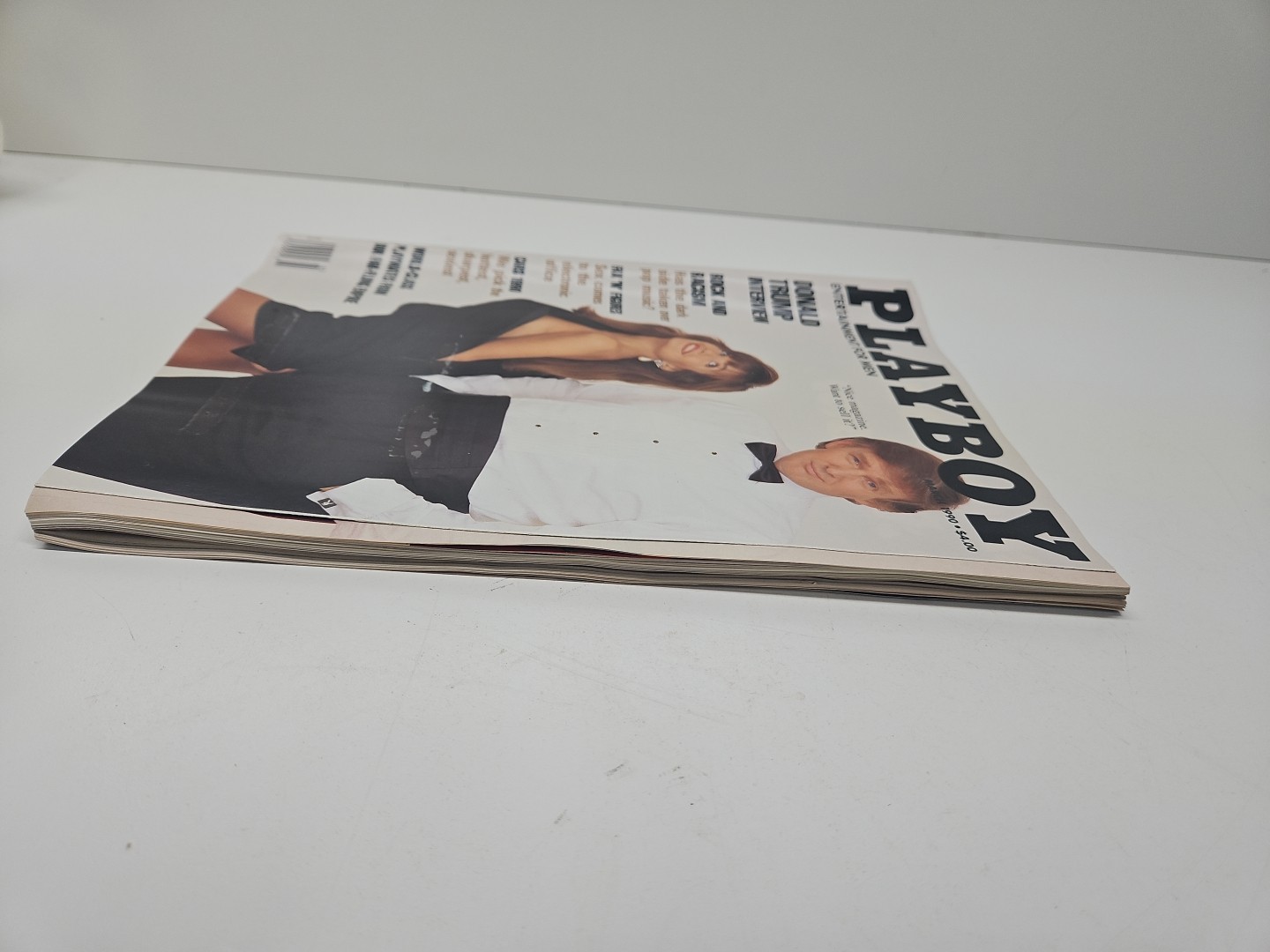 Trump Playboy Entertainment For Man Magazine 1990 Of March