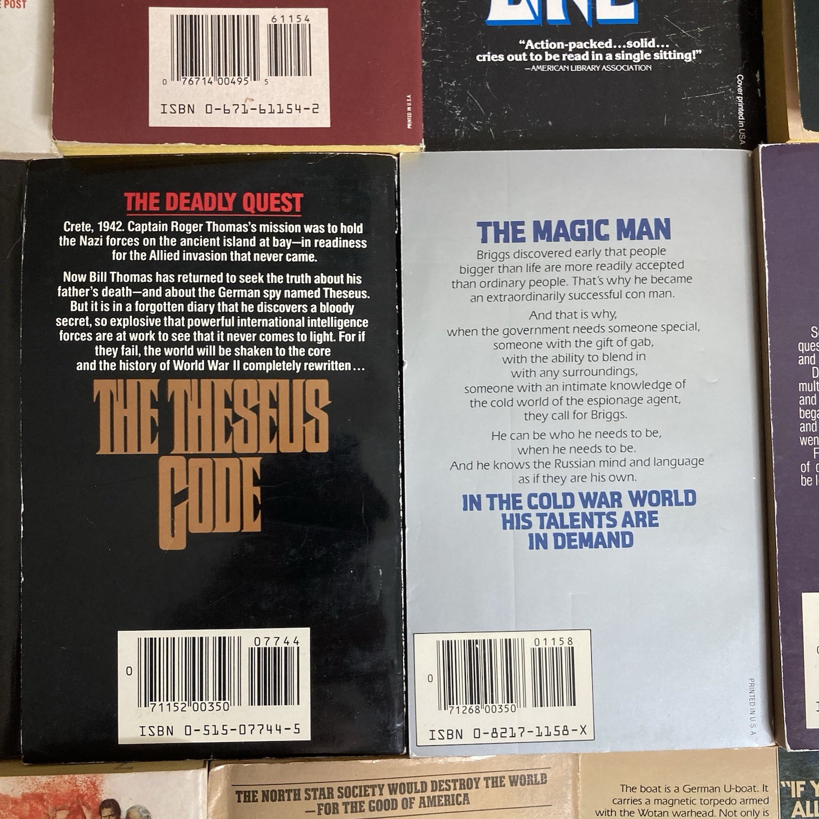 Mixed Lot of 16 Vintage WW2/Cold War Thrillers Paperback Books ’70s/’80s