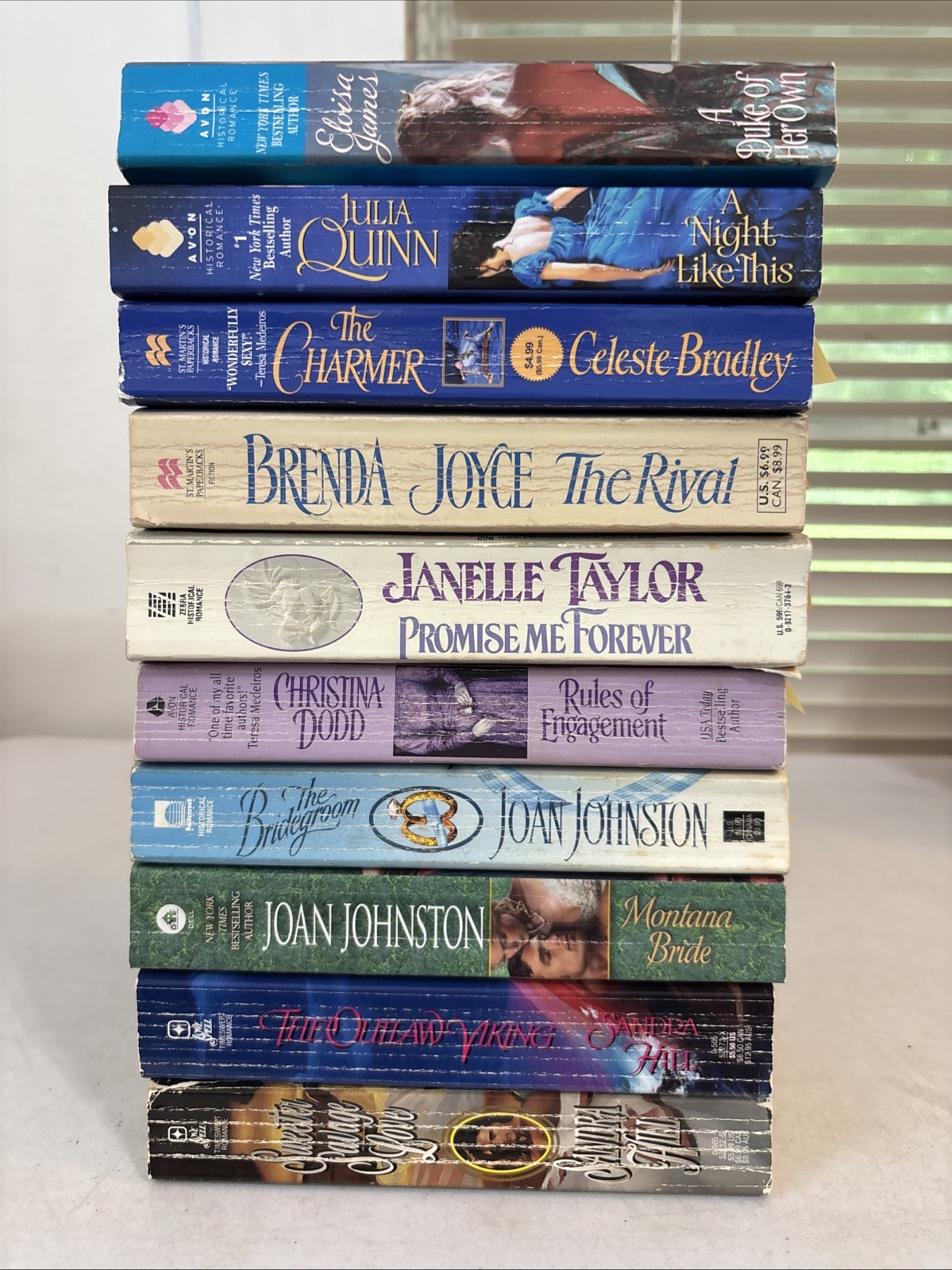 Lot of 10 – Historical Romance – Mixed Authors – Mass Paperbacks – FREE SHIPPING