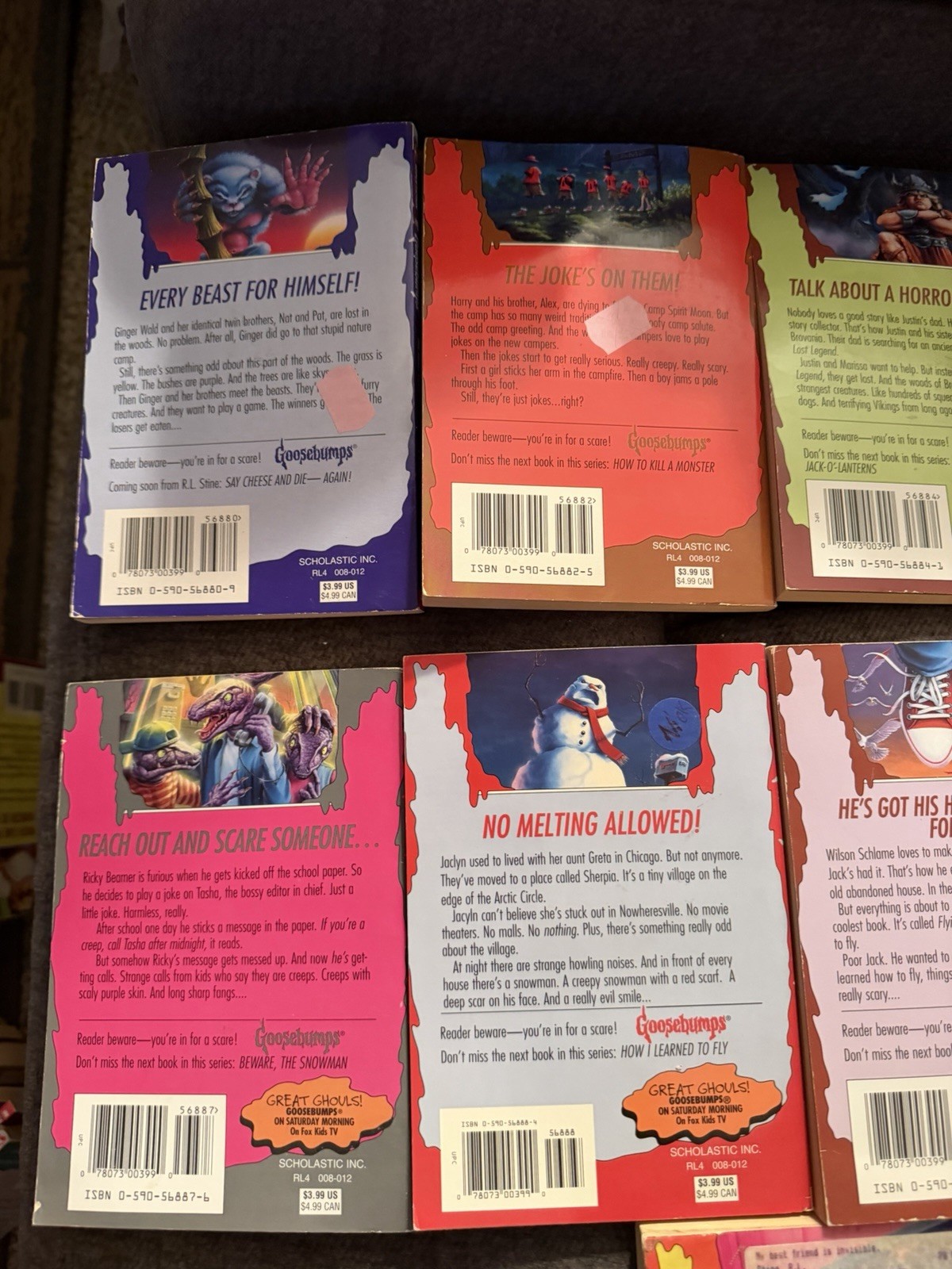 Mixed Lot of 33 Goosebumps 90s Books R.L Stine