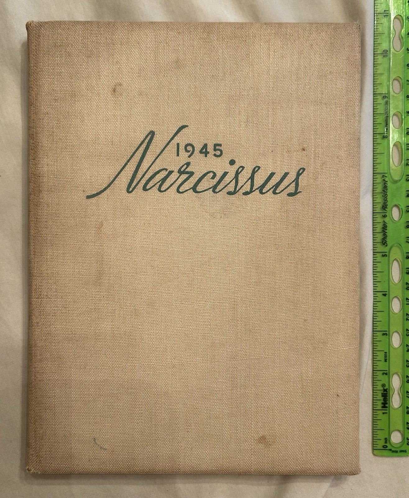 Vintage 1945 Yearbook The Narcissus Peru High School Indiana – War Time