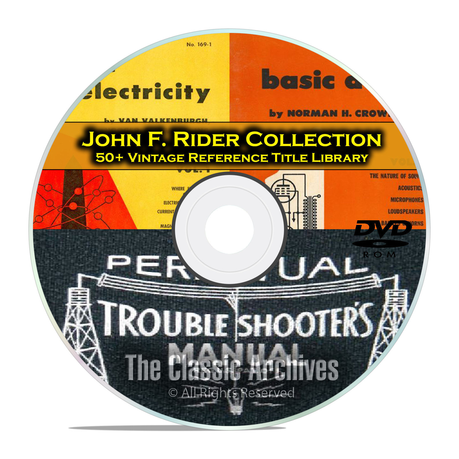 Perpetual Troubleshooters Manual, John Rider&rsquo;s Vintage Radio Schematics DVD B89