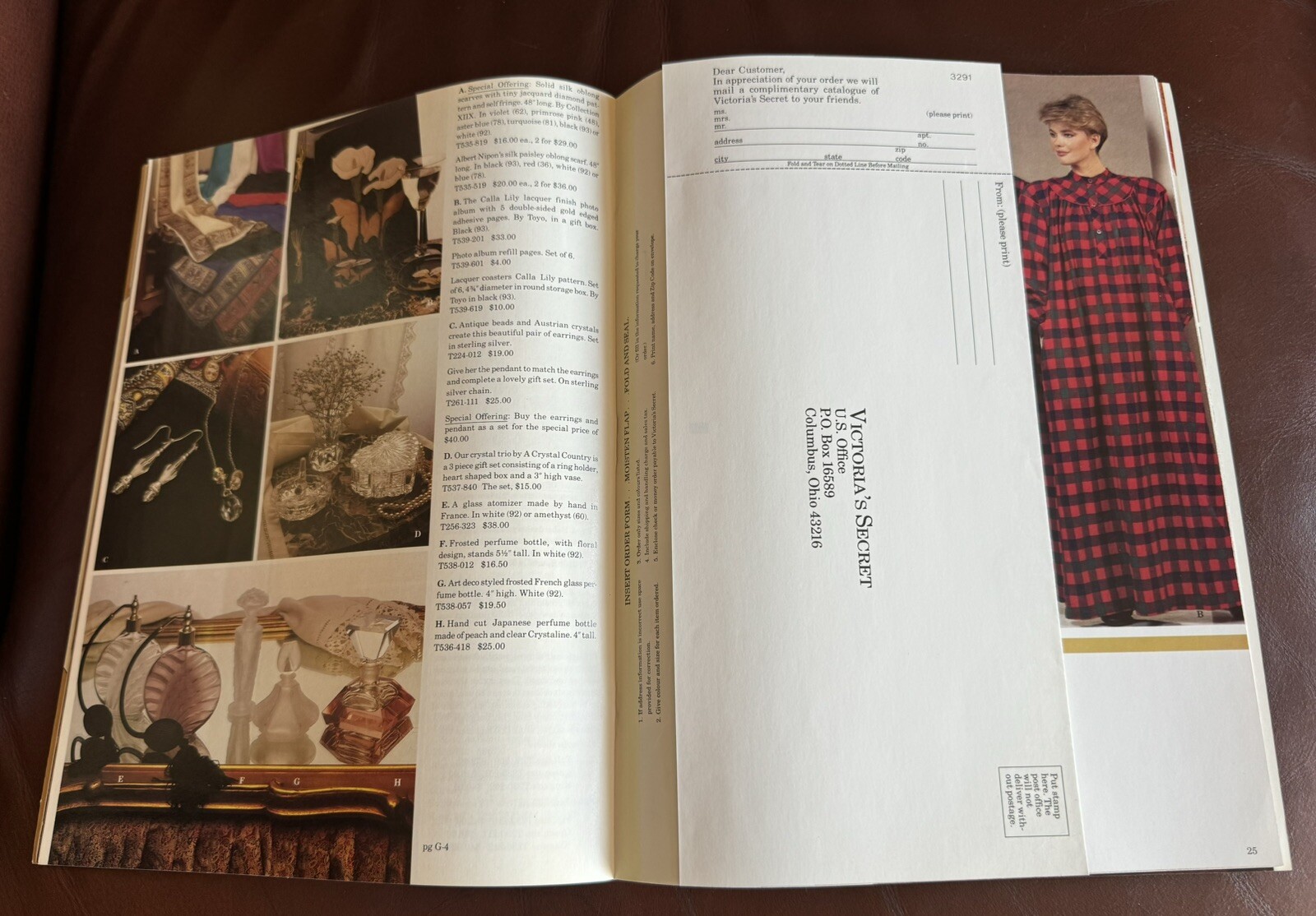 Victoria&rsquo;s Secret 1984 Gift Album Catalog 47+pages lastLetter Victoria 20morLstd