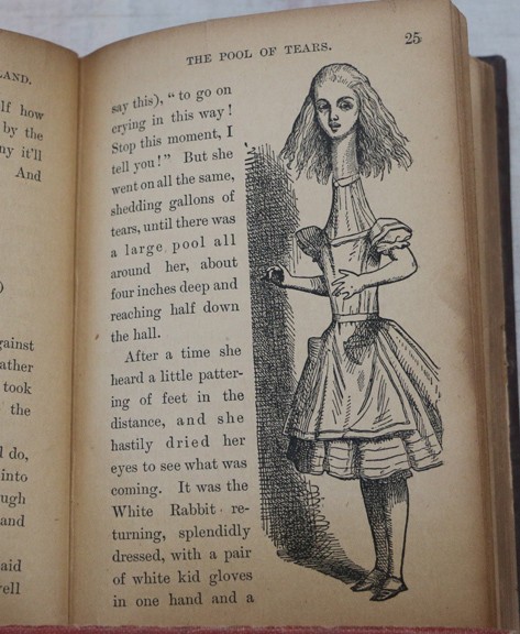 Scarce Antique Alice&rsquo;s Adventures in Wonderland, Illust John Tenniel, c 1890