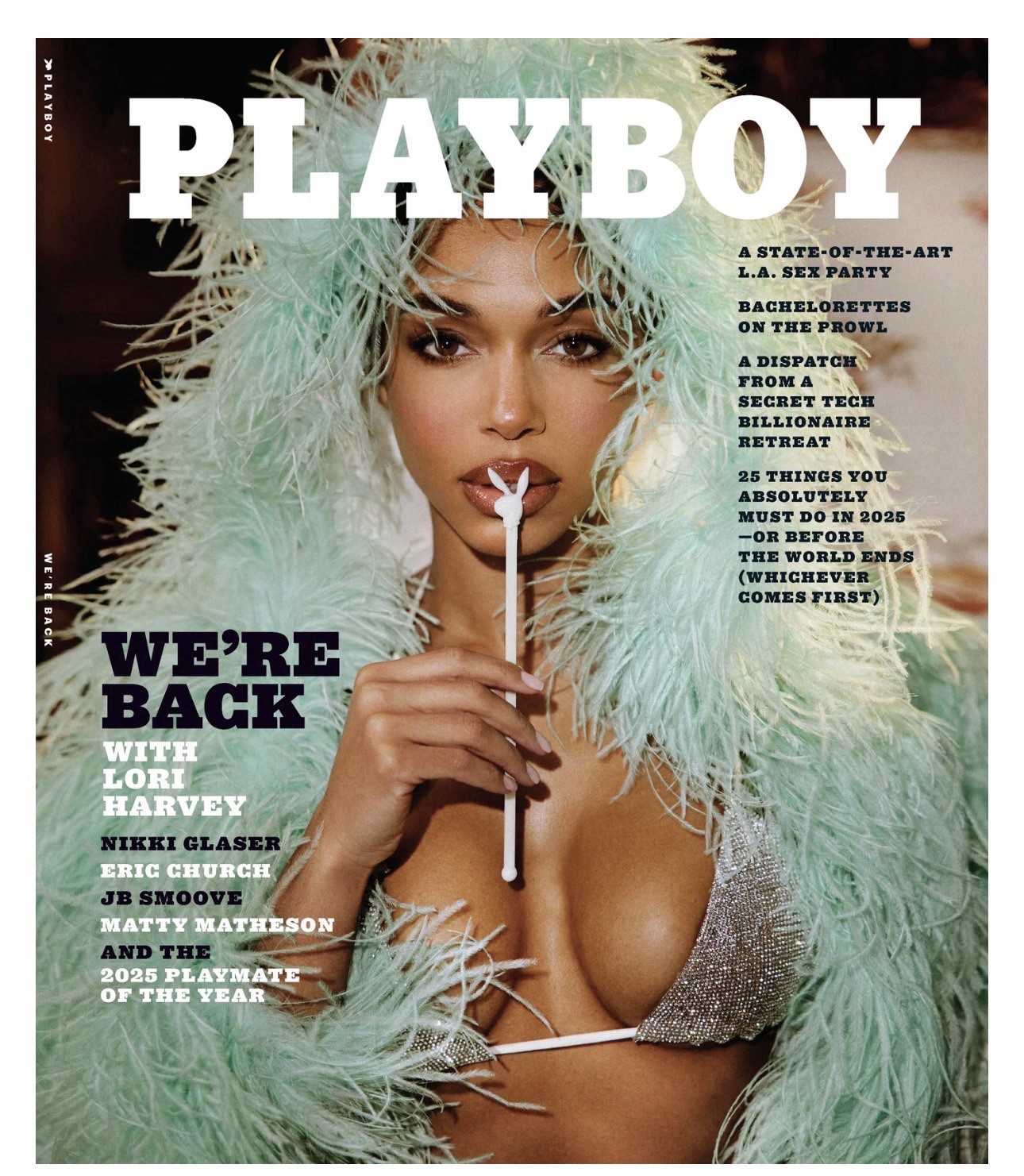 Playboy We&rsquo;re Back 2025 Issue Lori Harvey Nikki Glaser Eric Church Joy Crookes