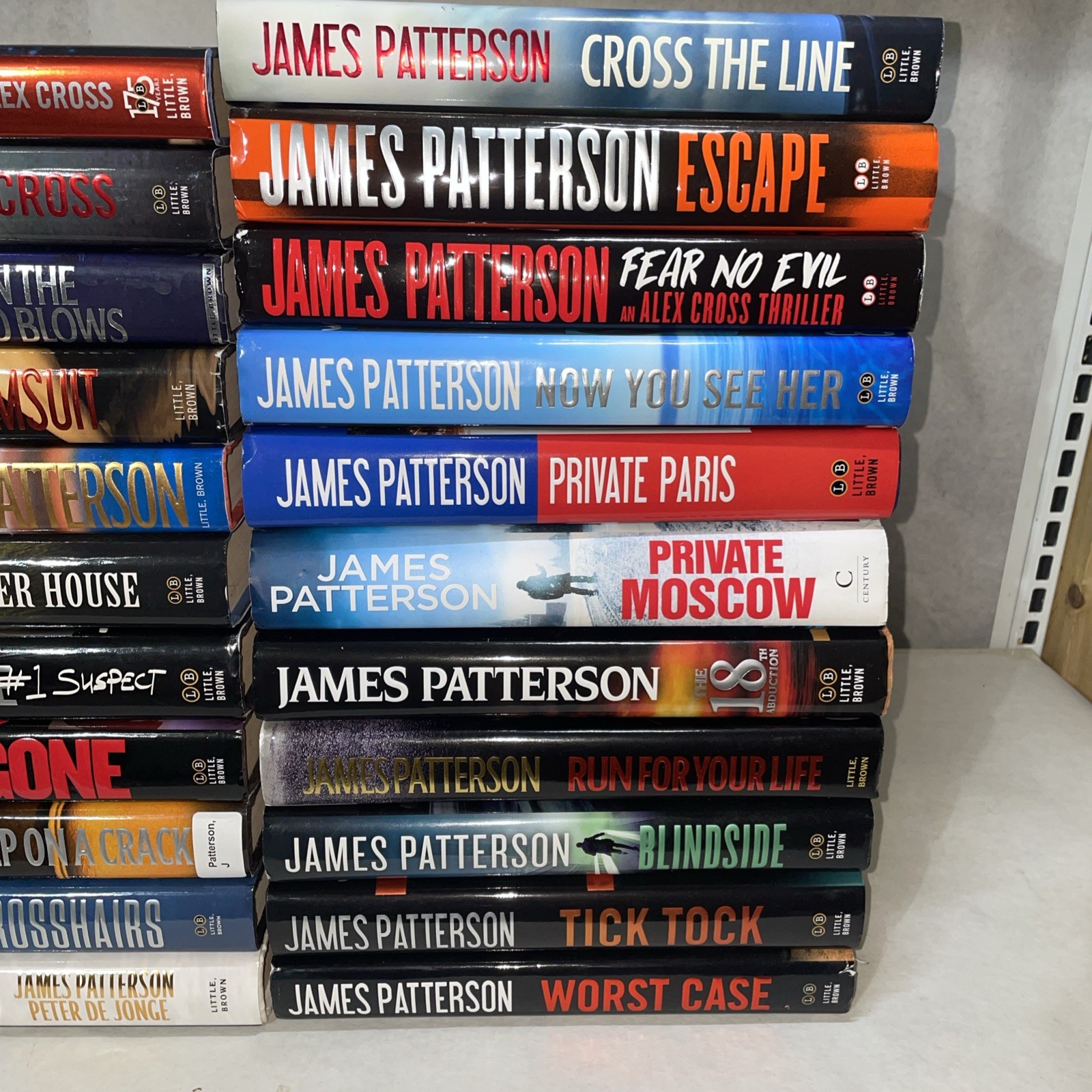 JAMES PATTERSON Mixed Lot of 22 Alex Cross Women’s Murder Club Hardcover Books