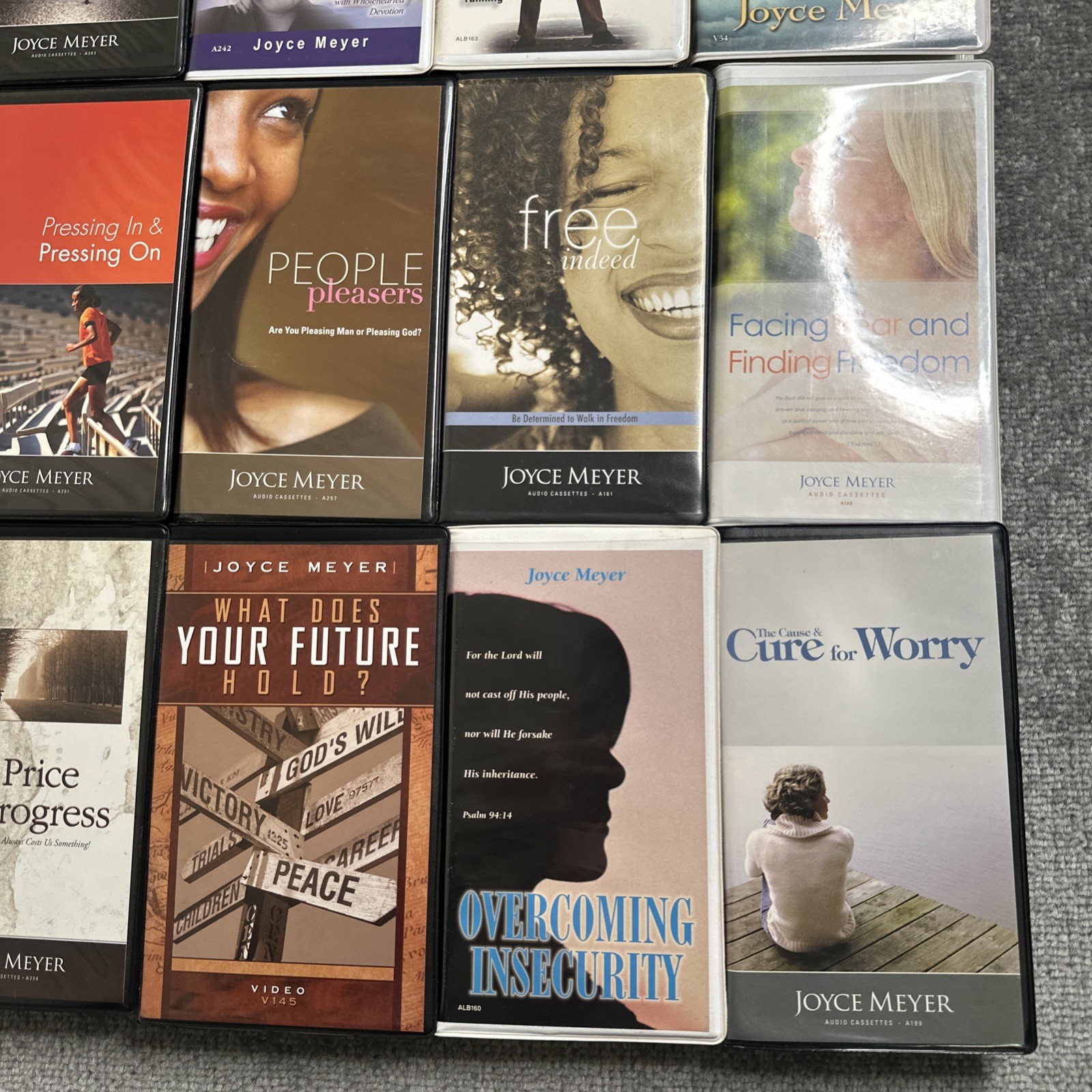 Lot Of 21 Joyce Meyer Ministries Audio Cassette Tapes Sets & VHS Mixed Lot