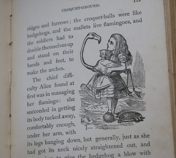 Scarce Antique Alice&rsquo;s Adventures in Wonderland, Illust John Tenniel, 1893