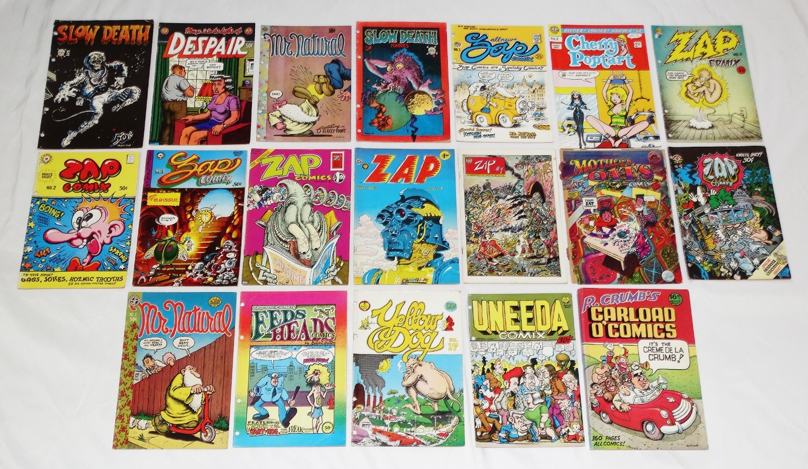 Underground Comix Mixed Lot All Printings 1960&rsquo;s/1970&rsquo;s Last Gasp Rip Off Apex
