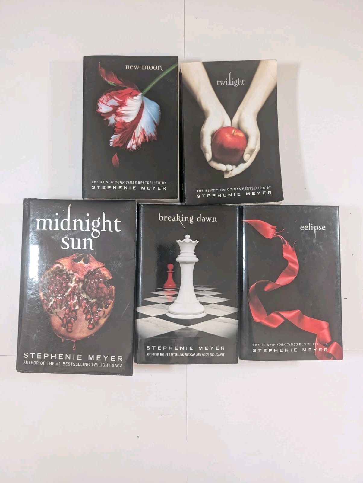Lot of 5 Complete Twilight Saga Series Books 1-5 By Stephanie Meyer 3 Hardcover