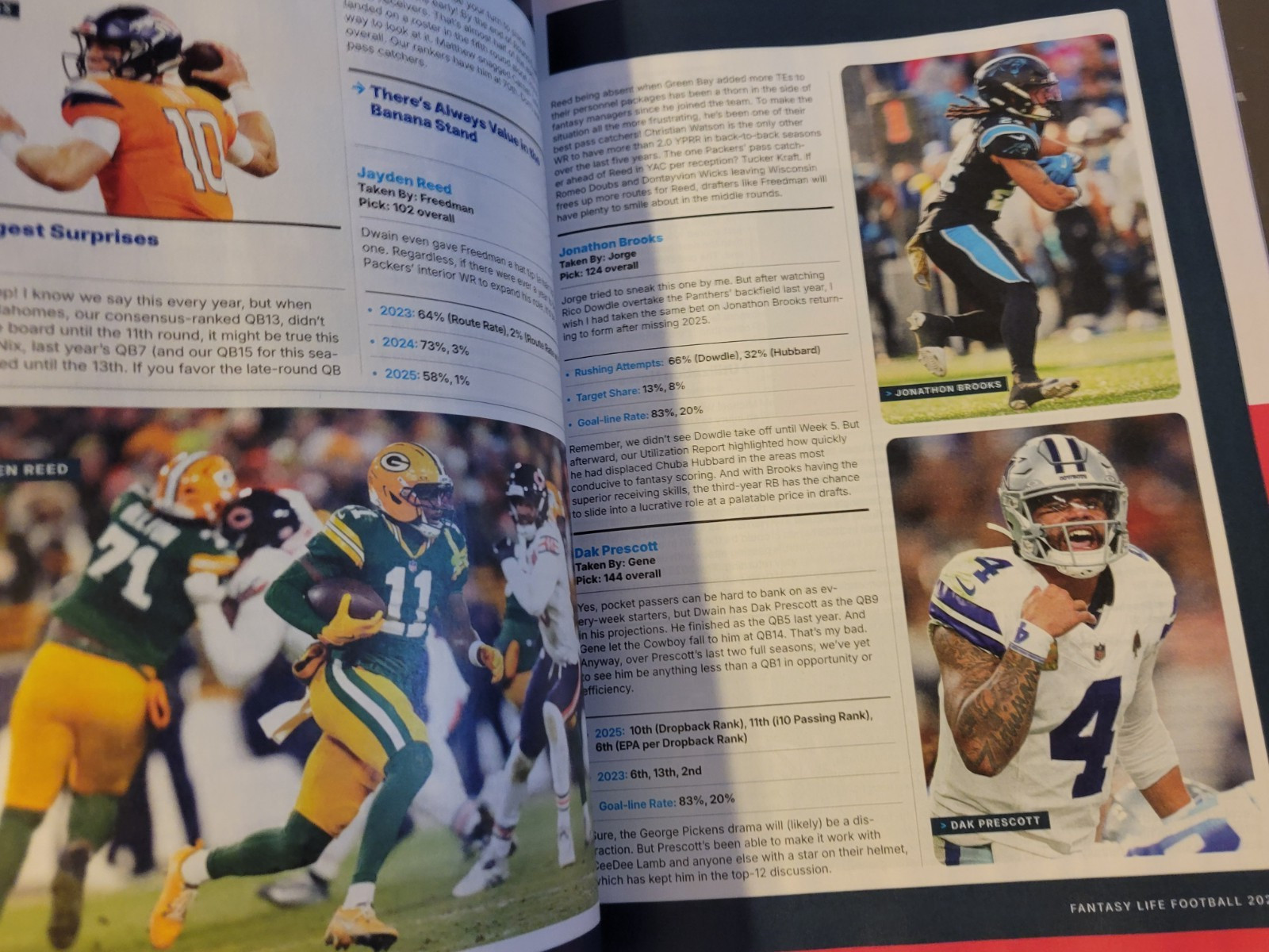 FantasyLife Fantasy Football Guide 2026 by Matthew Berry – Gibbs/Robertson Cover