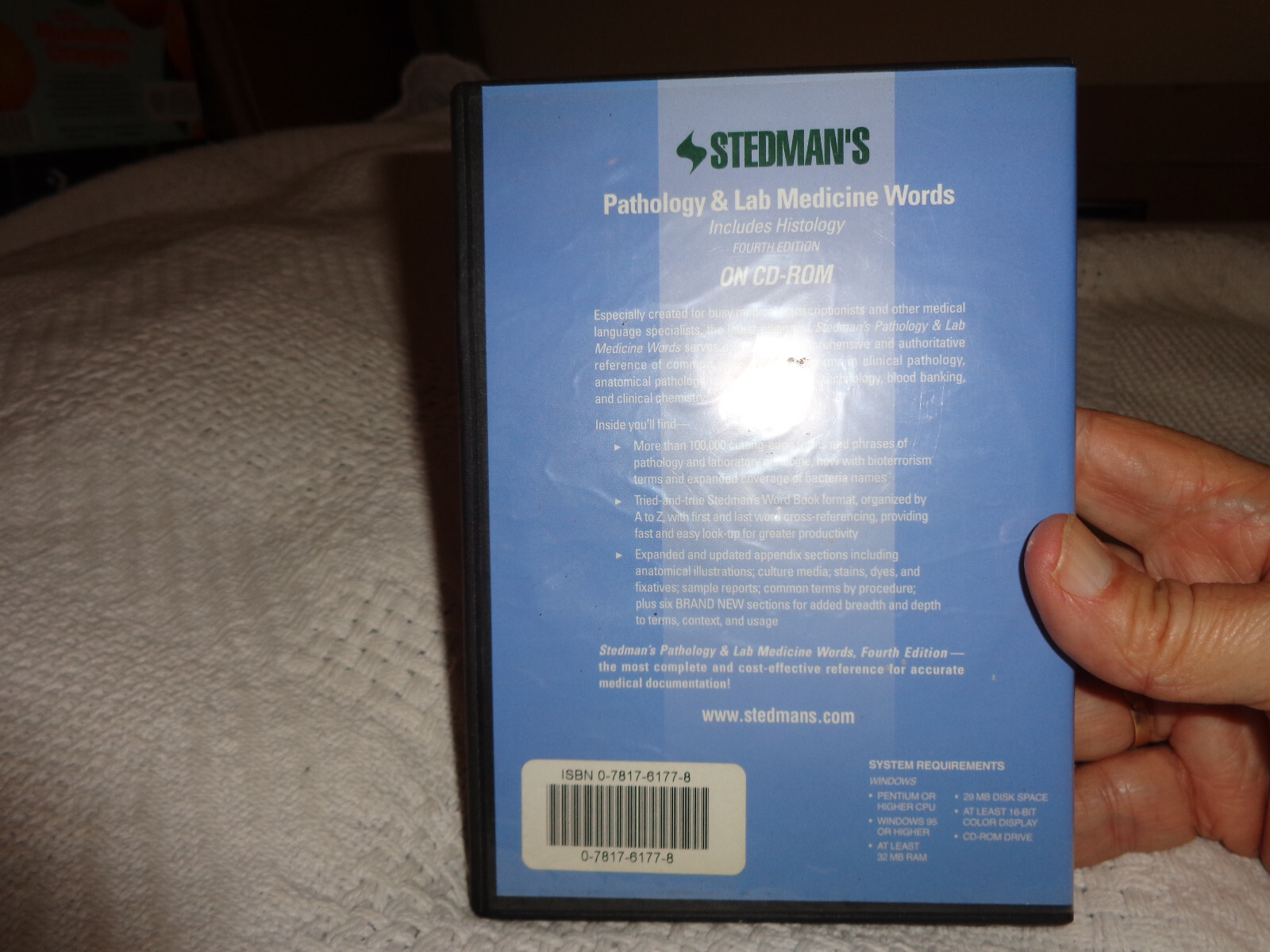 stedman&rsquo;s pathology & lab medicine words fouth edition cd-rom and guide book