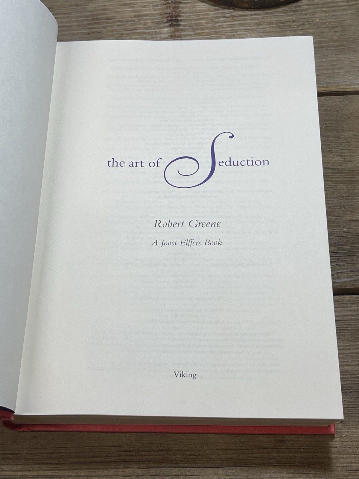 “The Art of Seduction” Robert Greene (Hardcover) First Edition – 1st/1st