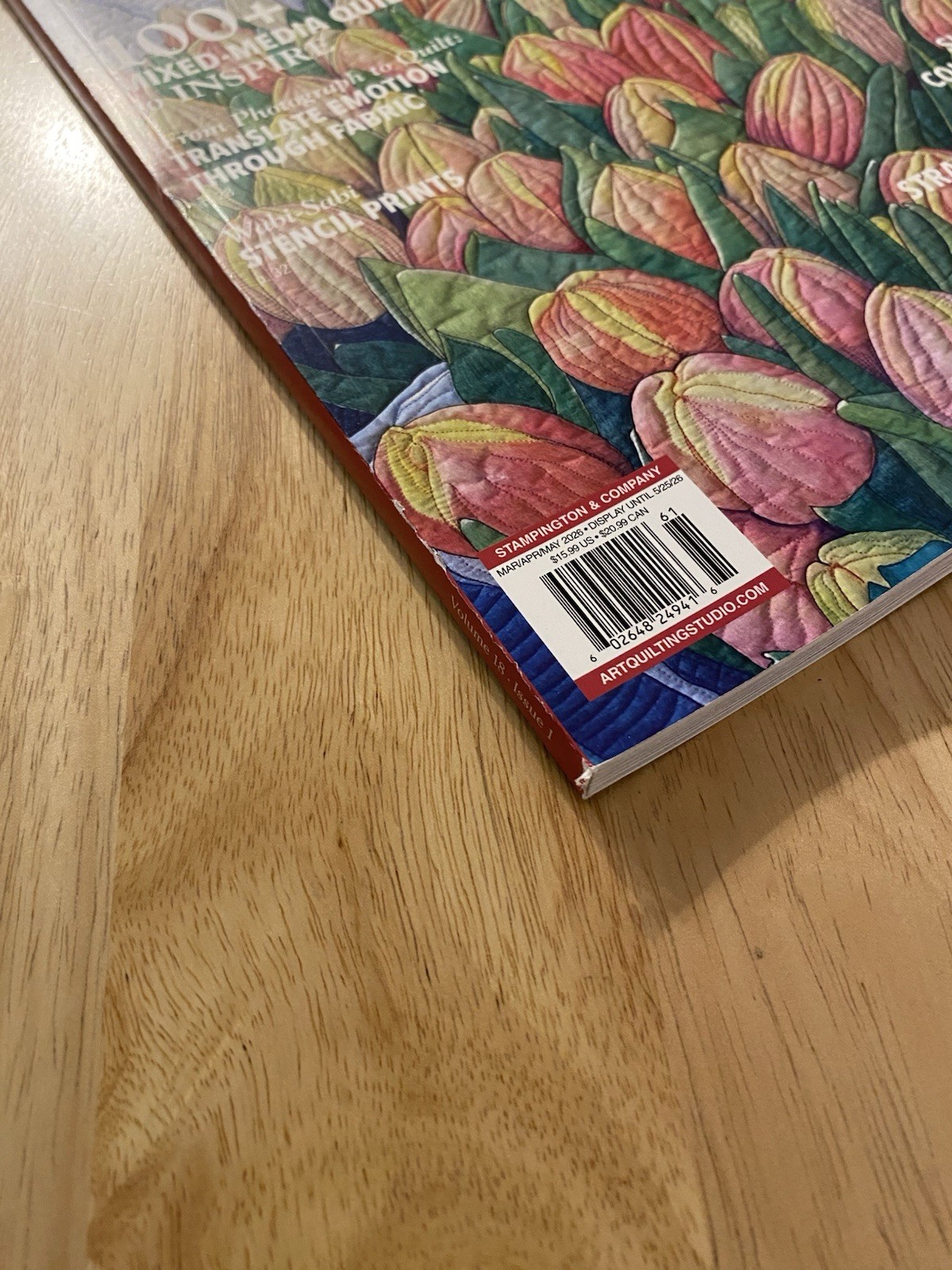 Art Quilting Studio Magazine Spring 2026 How To Craft Art Quilt Sew US SELLER