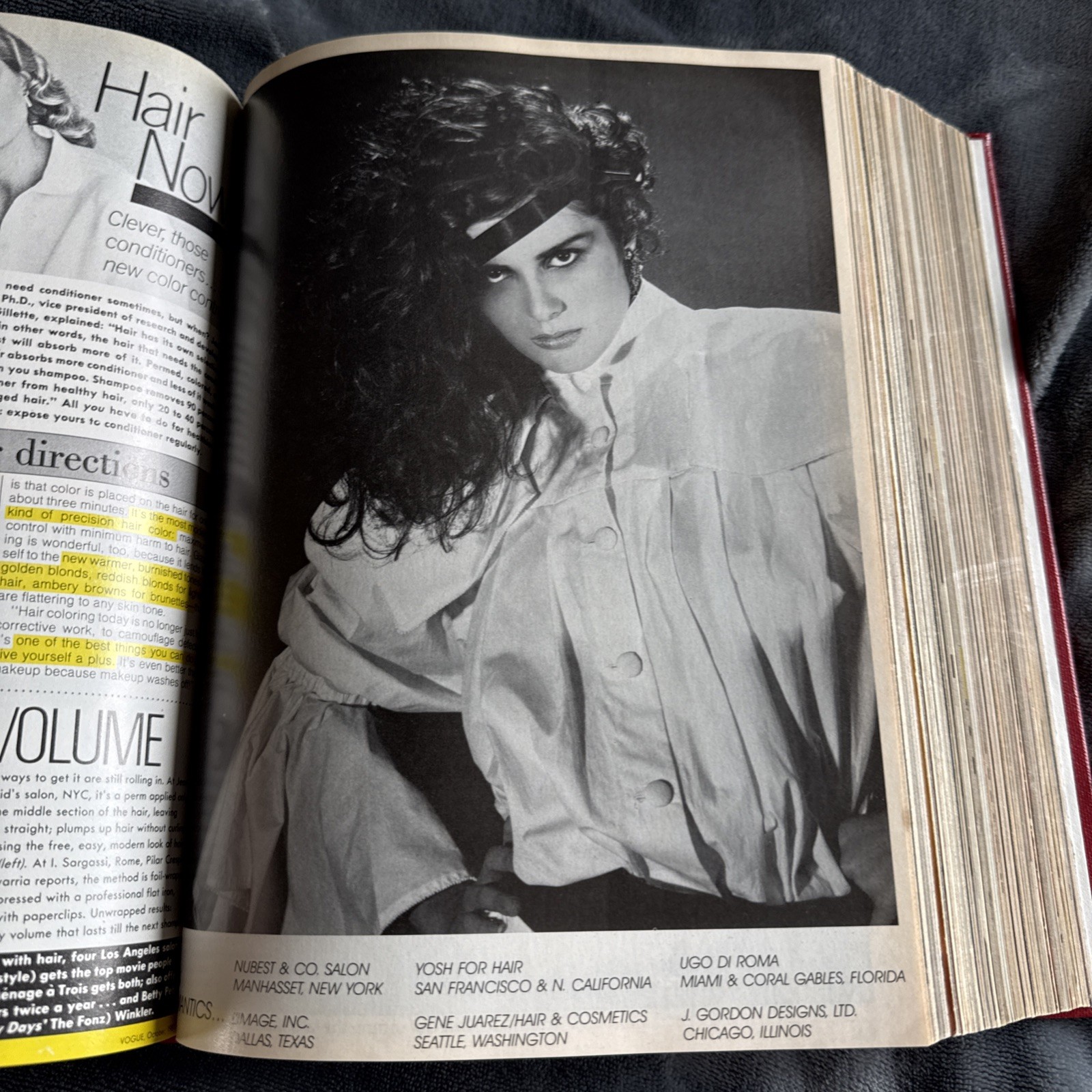 « Vogue Magazine Bound Set x 6 Issues » July-December 1981