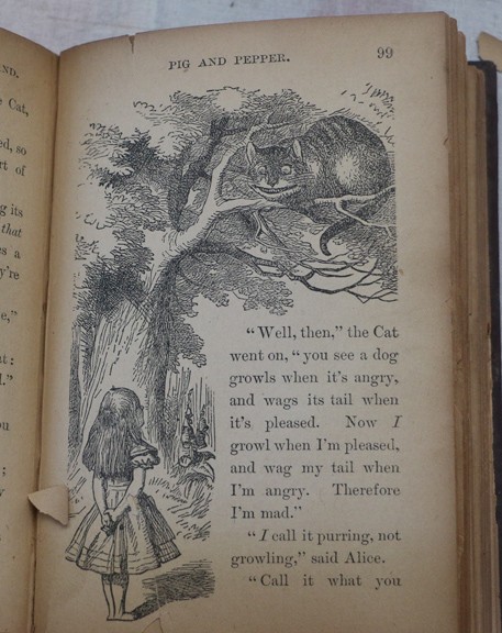 Scarce Antique Alice&rsquo;s Adventures in Wonderland, Illust John Tenniel, c 1890