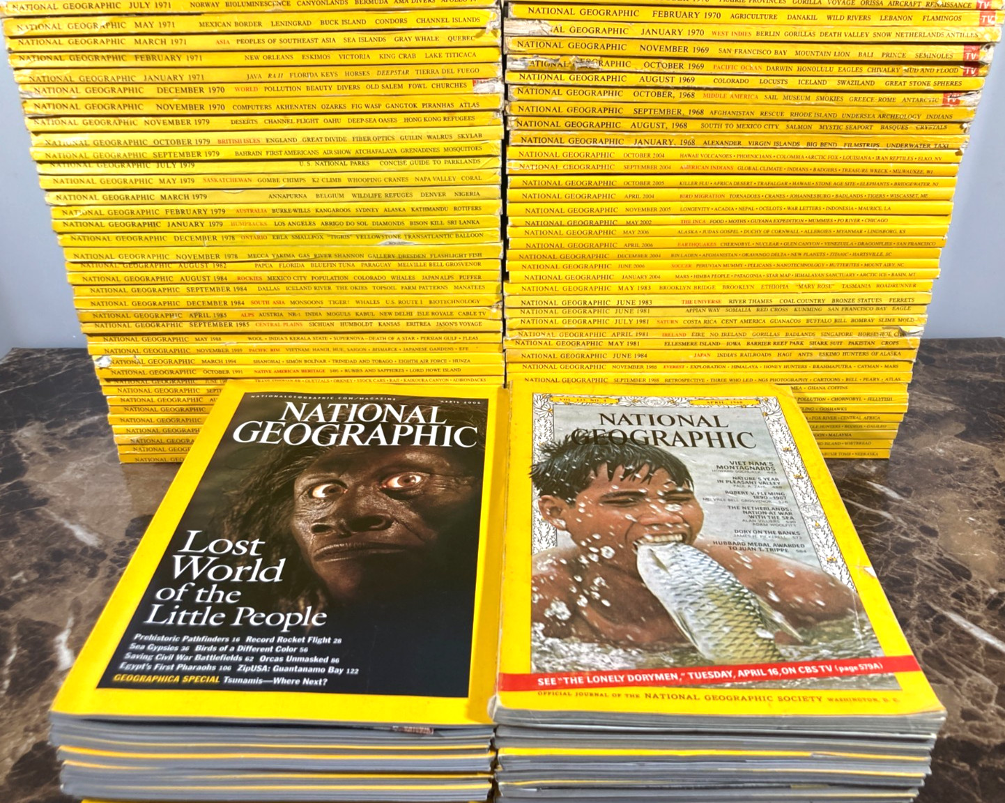 National Geographic Magazine 1968-2024 Lot of 10 Random Pick G-VG No Duplicates