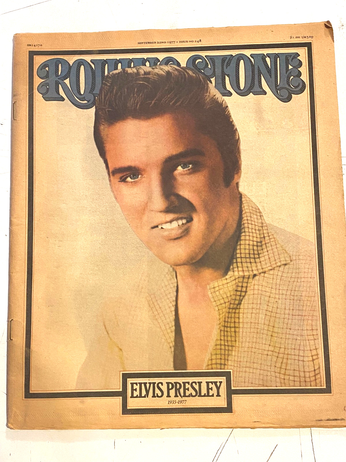 Rolling Stone Magazine September 22 1977 No 248 Elvis Presley Tribute Nice Shape