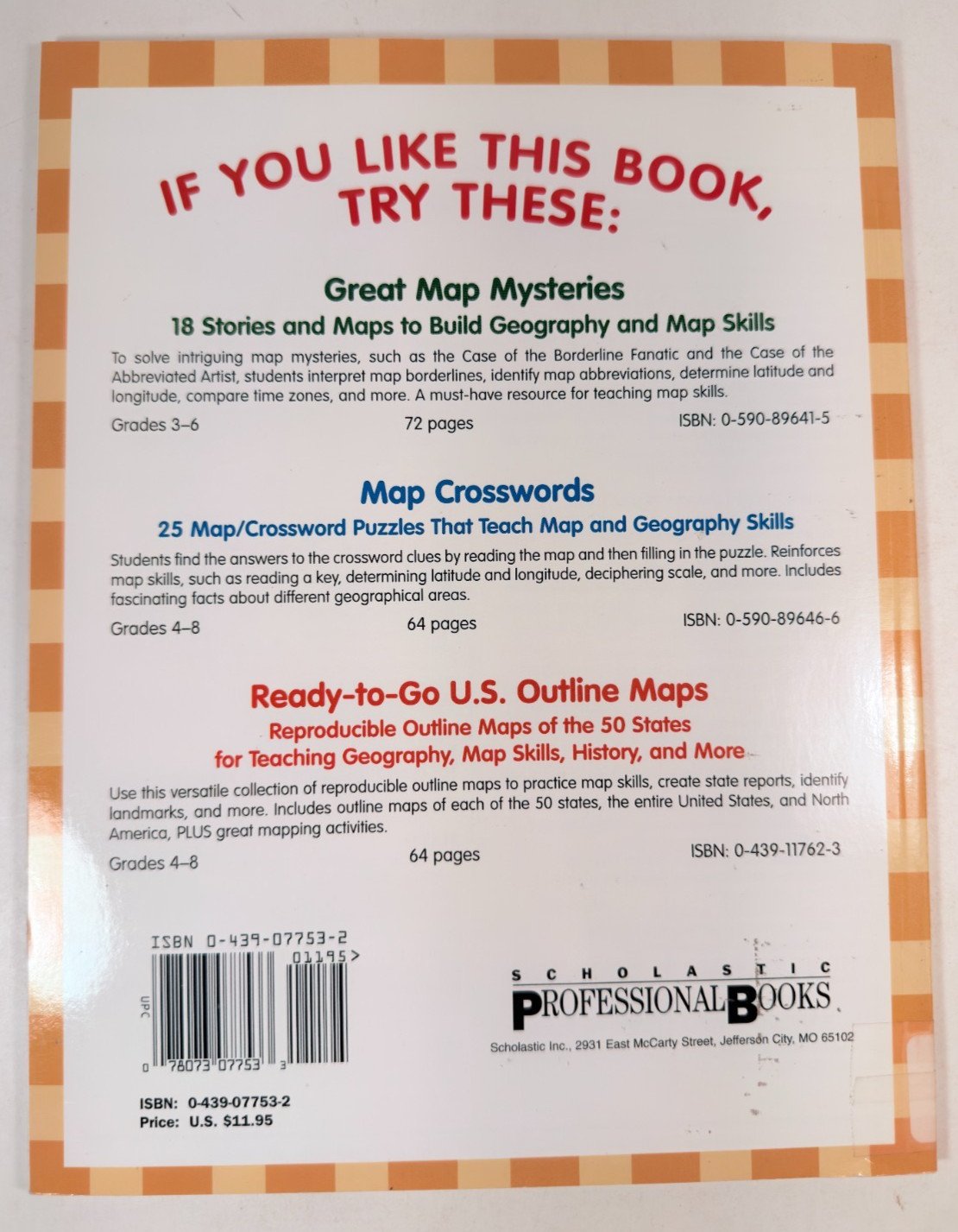 Scholastic Map Bundle of Teacher Resources 6 Book Set Grds 3 – 8 059039598X Good