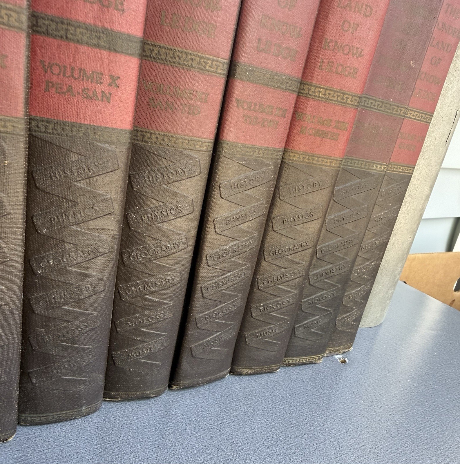 1942 Original, Complete Set “The Wonderland of Knowledge” Volumes 1-15
