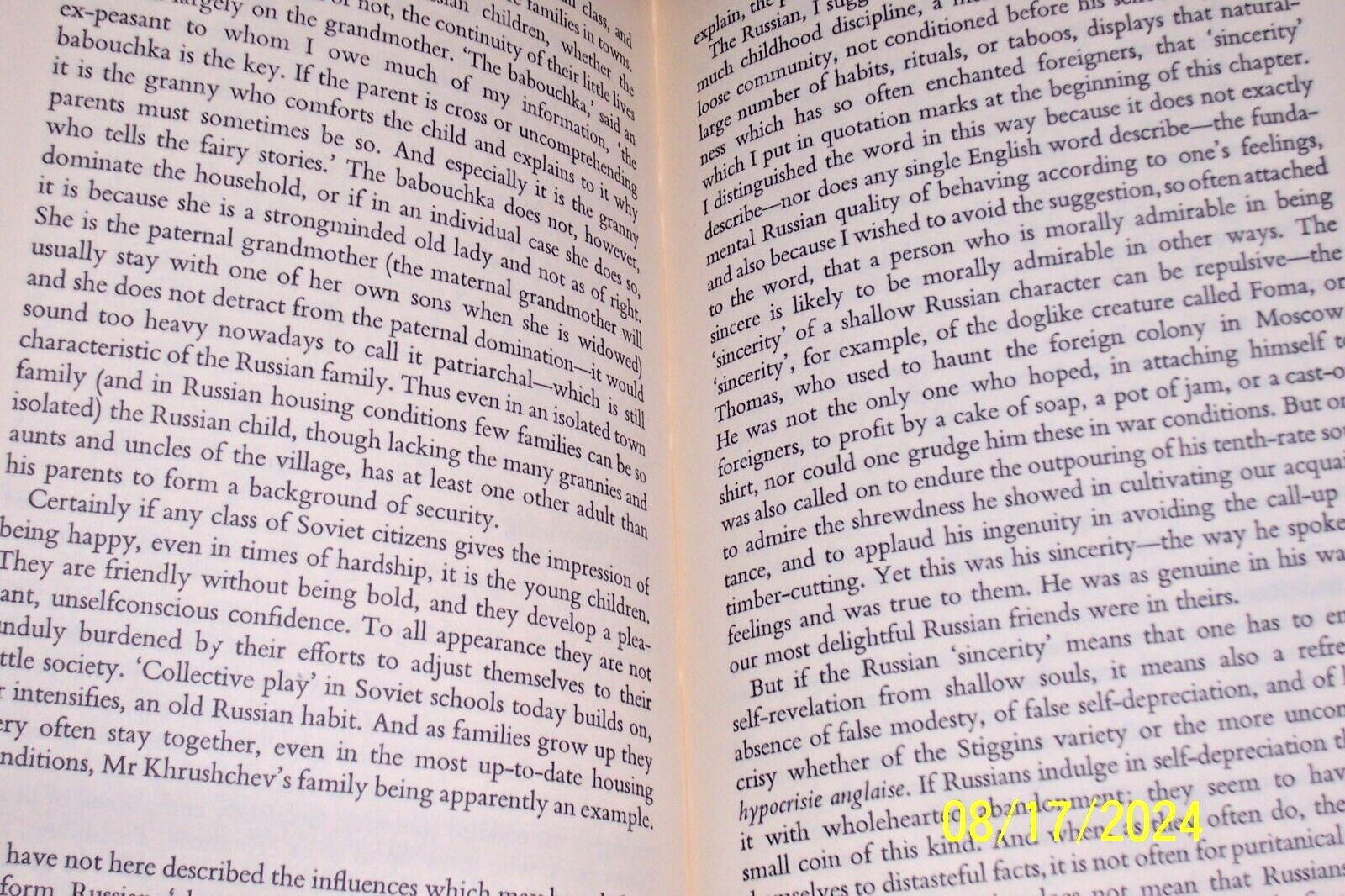 Vintage 1961 Russians As People Wright W. Miller Hardcover Exlibrary 205 pages