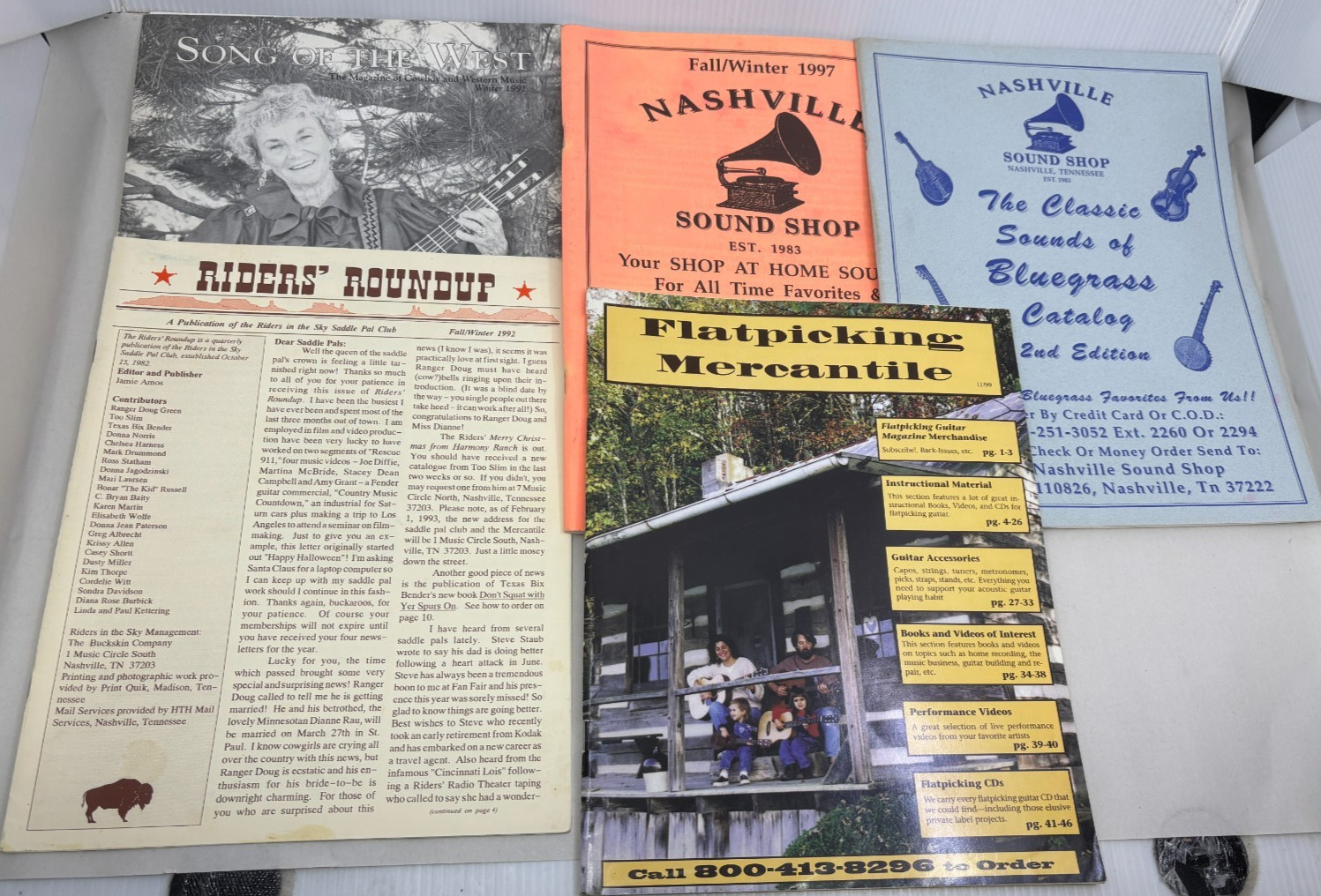 VTG Mixed Lot of 26 Country Bluegrass Music Catalogs Magazines Books Newsletters