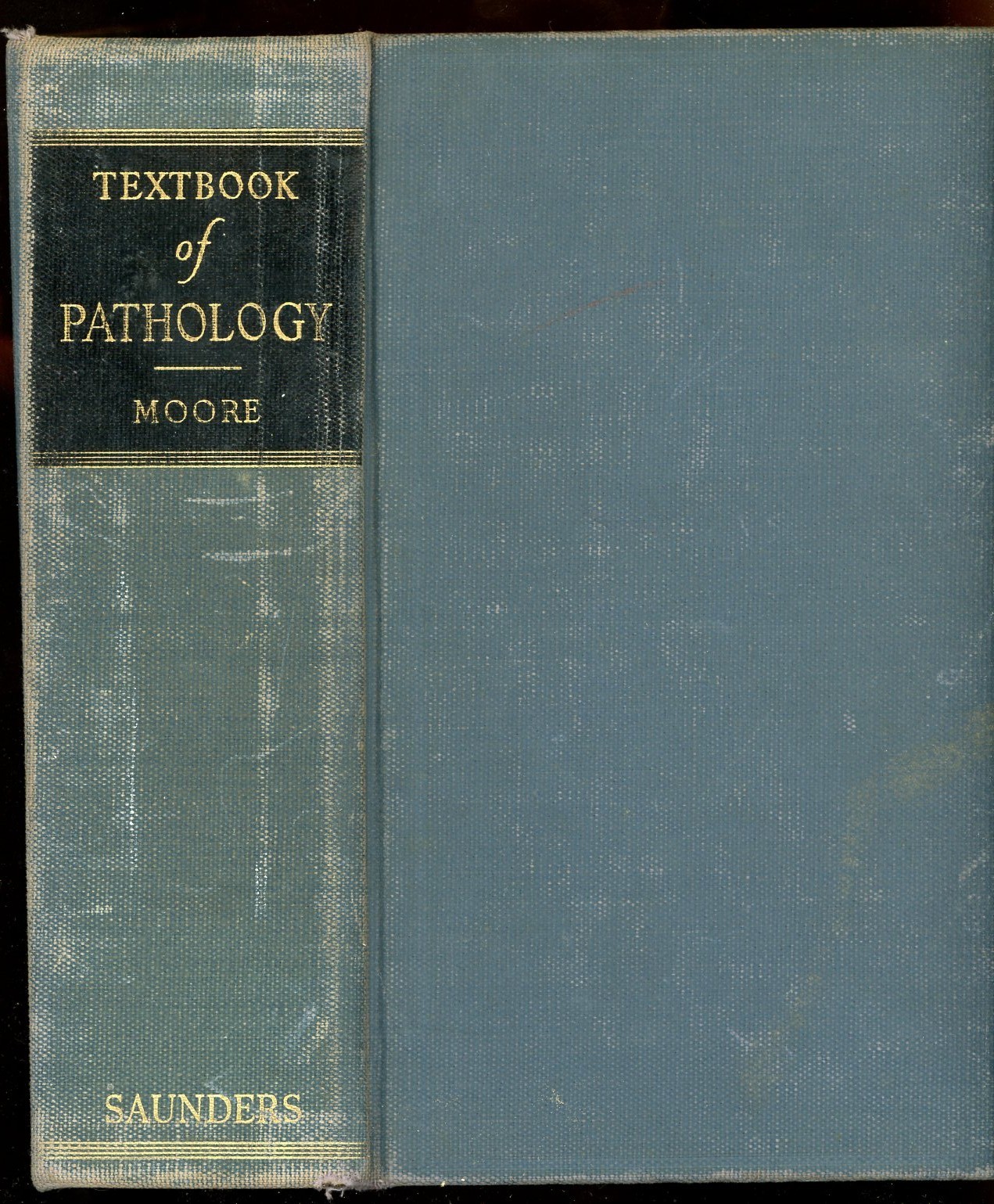 1944 Textbook of Pathology by Moore, 1st Ed, 1,338 pages 513 illust, 34 color