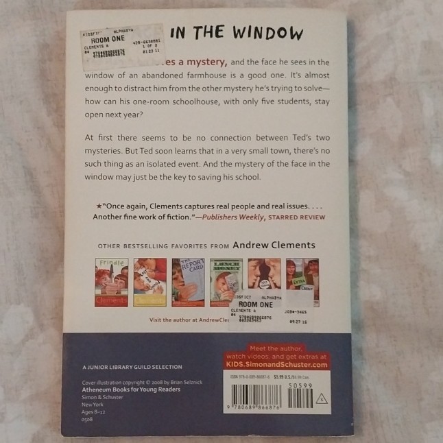 Andrew Clements Room One: A Mystery or Two Paperback Illustrated Ex-Library