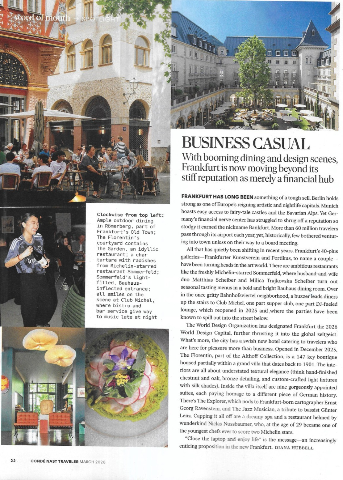 Conde Nast Traveler Magazine Palm Springs Switzerland Hokkaido Venice Aspen 2026