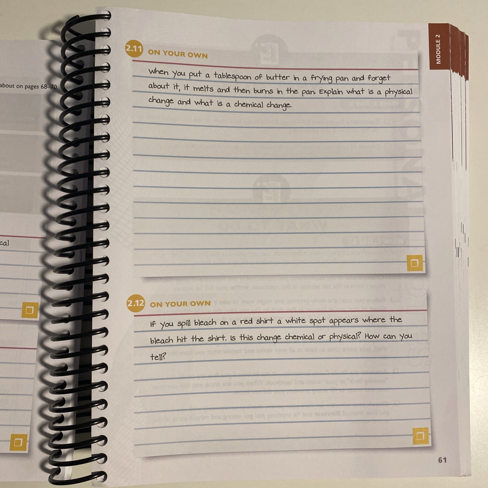 Apologia Physical Science Student Notebook 3rd Edition, No Writing