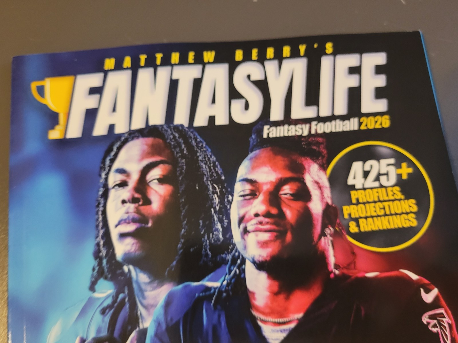 FantasyLife Fantasy Football Guide 2026 by Matthew Berry – Gibbs/Robertson Cover