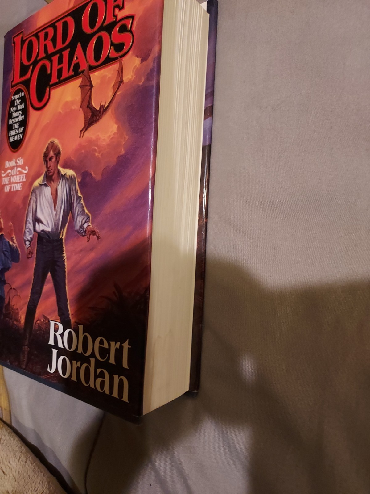 Wheel of Time Lot 8 bks, 6 signed most 1st print Robert Jordan condition varies