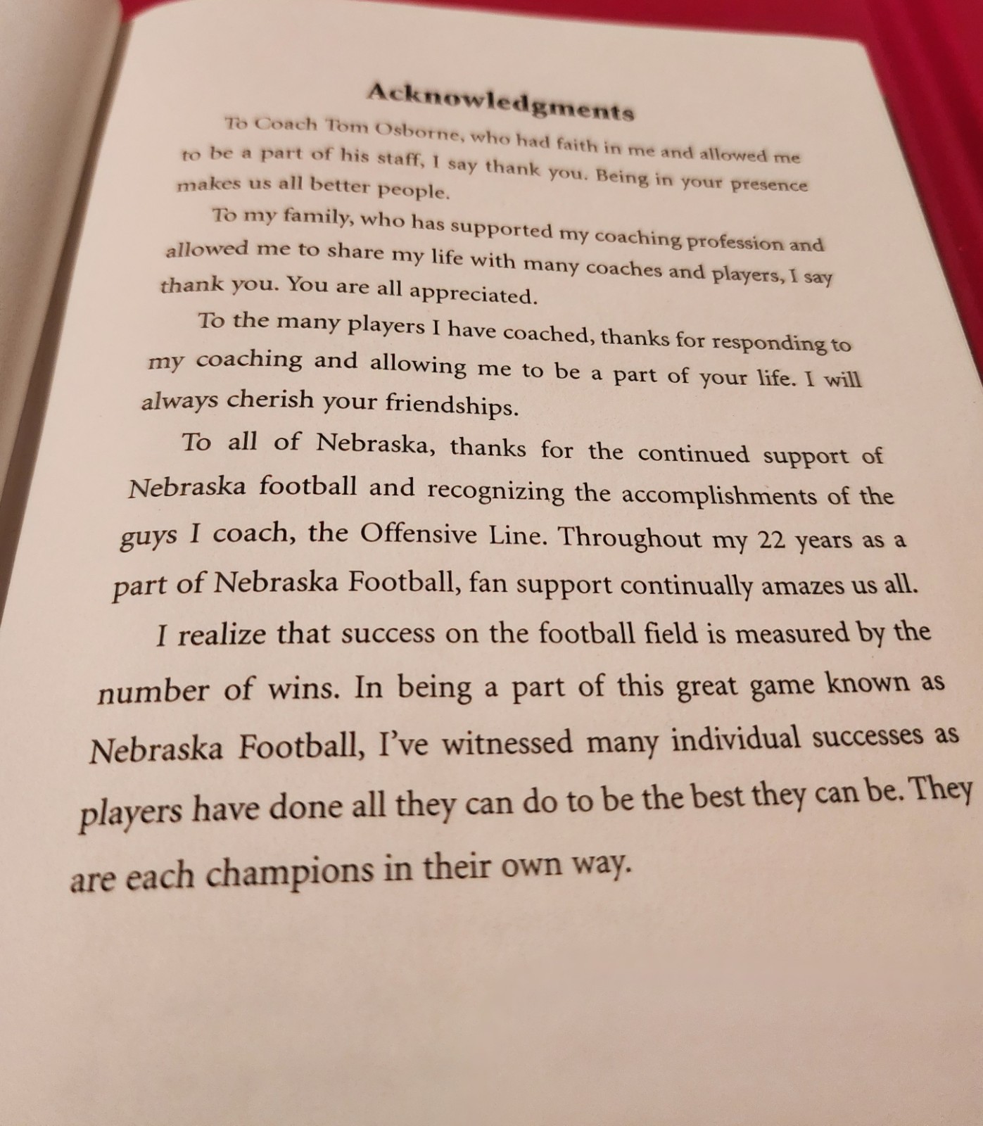 ​The Assembly Line Milt Tenopir Nebraska Cornhuskers Offensive Line Book RARE