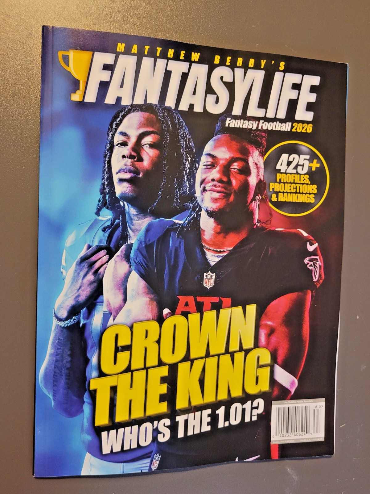 FantasyLife Fantasy Football Guide 2026 by Matthew Berry – Gibbs/Robertson Cover