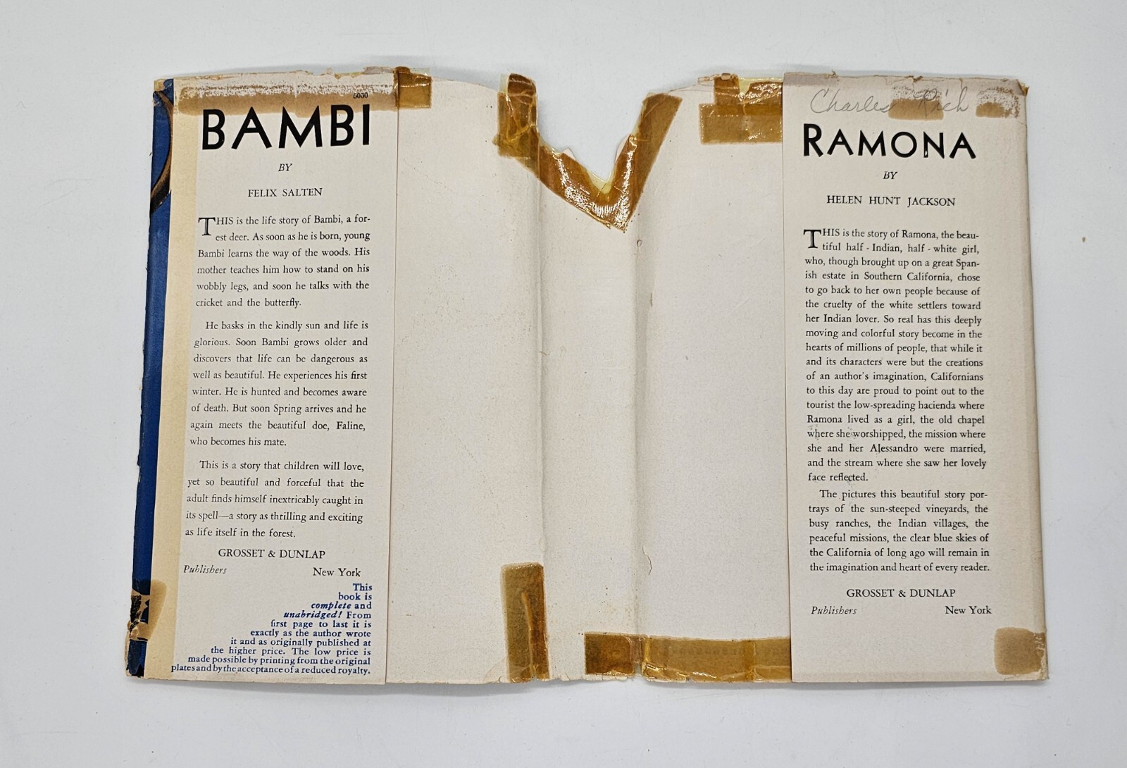 Bambi 1929 by Felix Salten 1st English Ed Illustrated HC Dust Jacket 293 pg Book