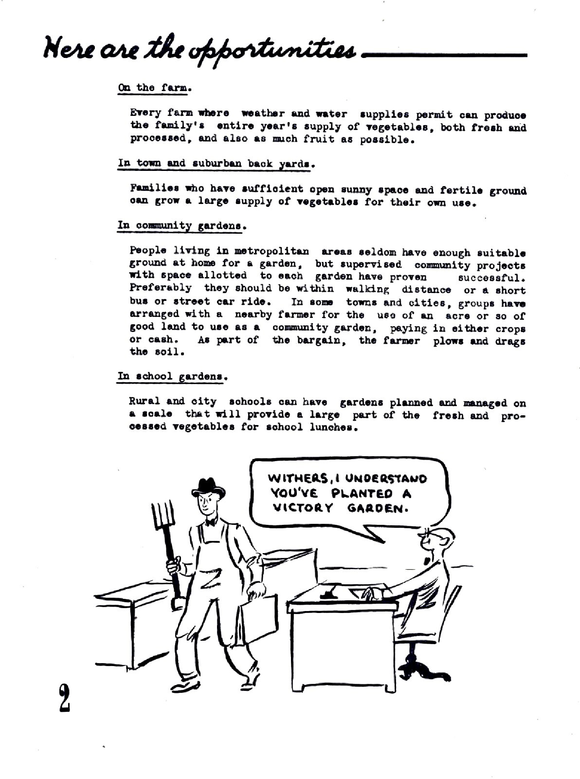 1943 Victory Garden Leader&rsquo;s Handbook