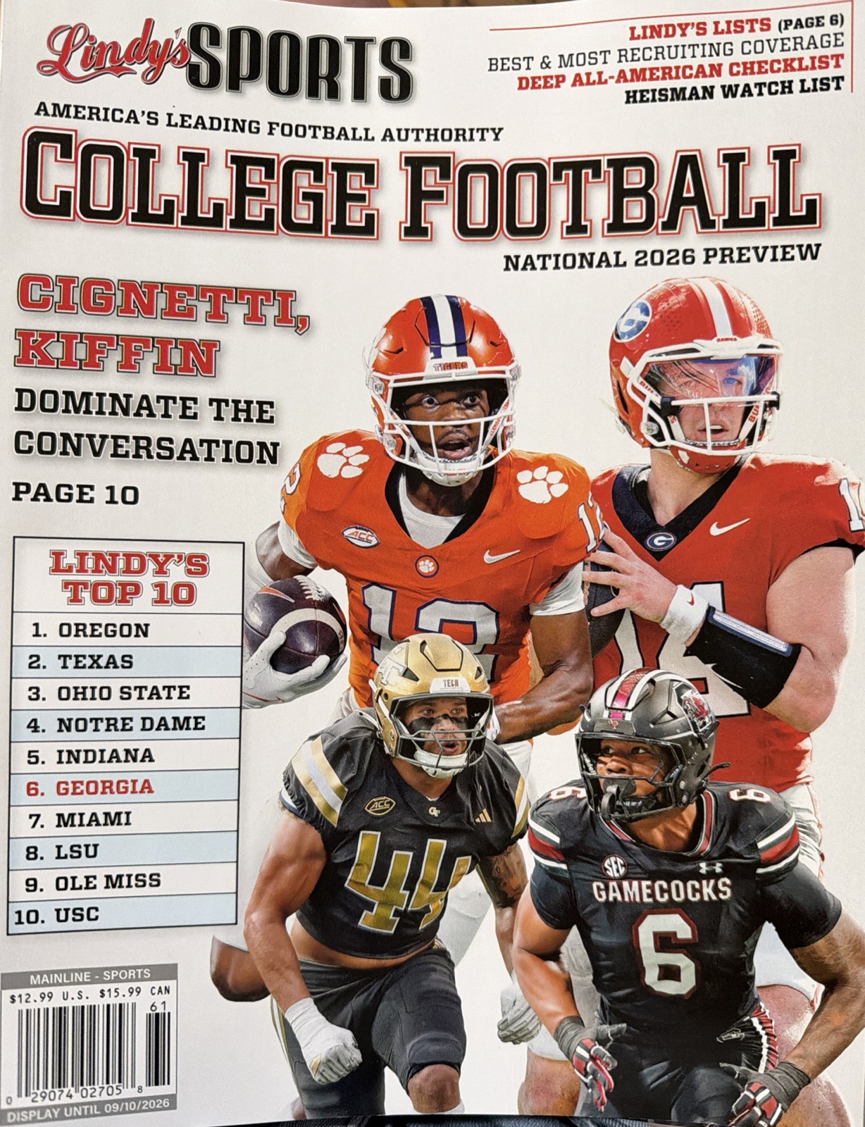 Lindy’s Sports College Football 2026 Volume 29