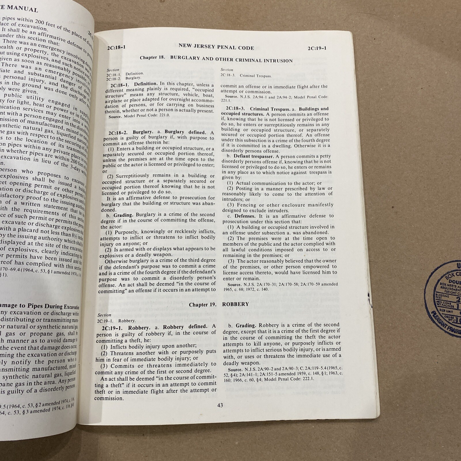 Lot Of Vtg NY & NJ Police Booklets Pamphlets Code Laws Manual Telephone Agency