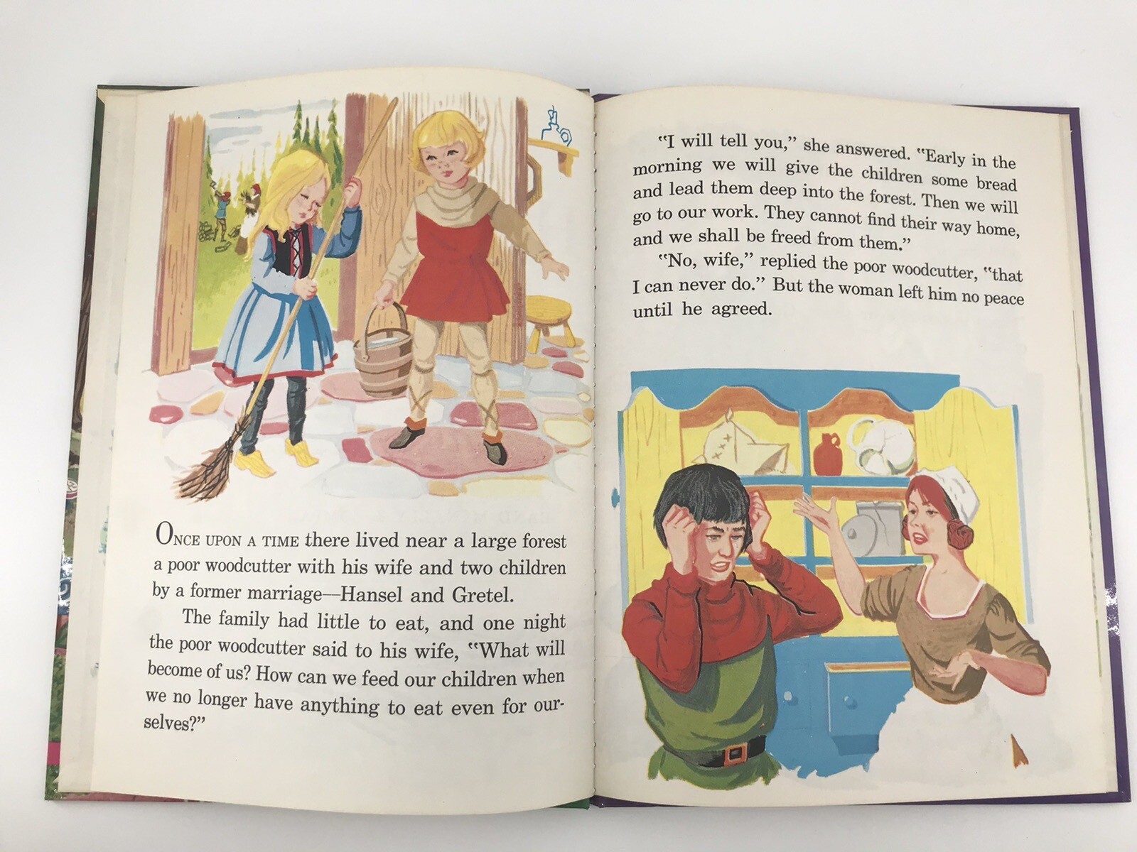 Hansel And Gretel – A Rand McNally Giant Book 1960 – Oversized 12.25” x 9.25”