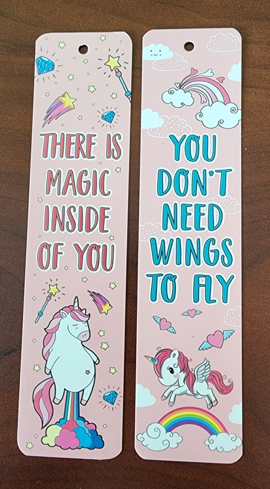 2 Unicorn Book Markers / 6&Prime; Rulers Combo