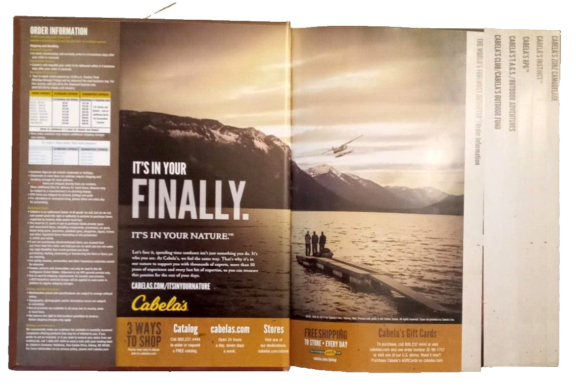 Cabela&rsquo;s Special Limited Edition Catalog 2014 Hard Cover 922 pg Hunting Fishing