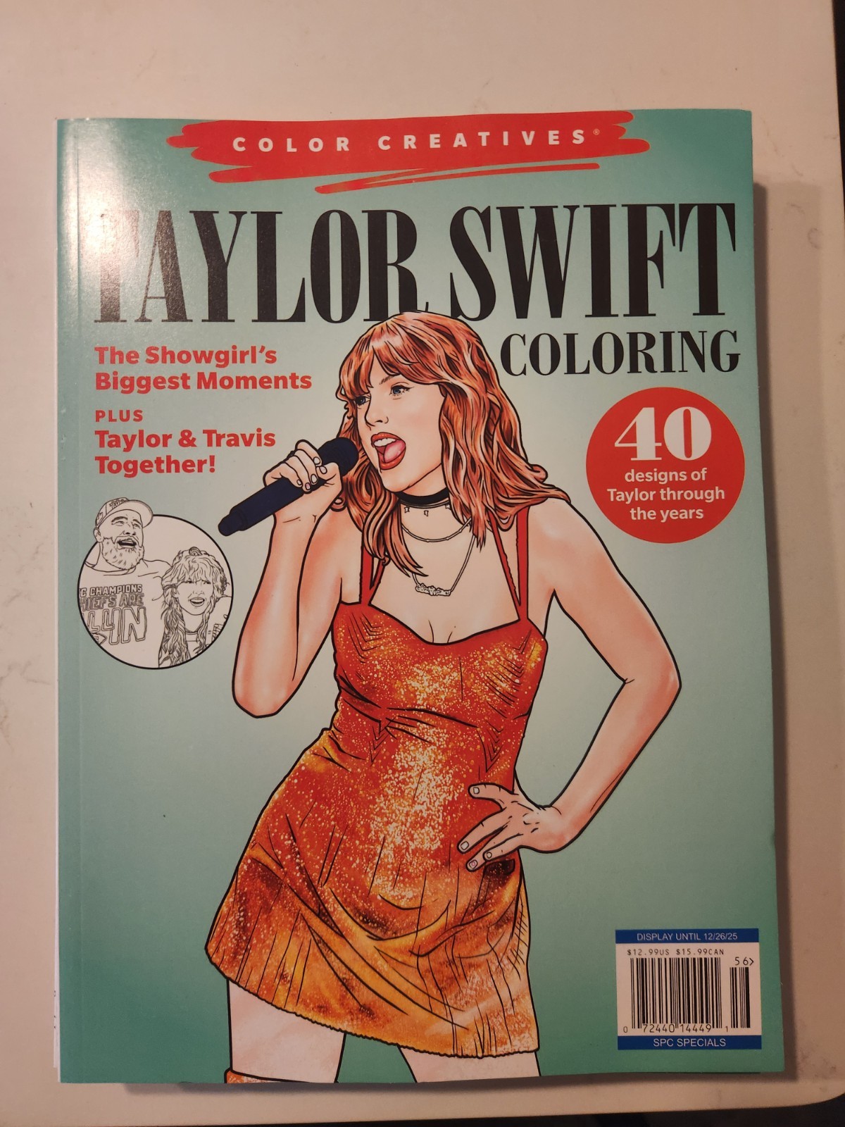 Taylor Swift Coloring Book 2025 BHG Specials 40 Designs of Taylor to Color! NEW