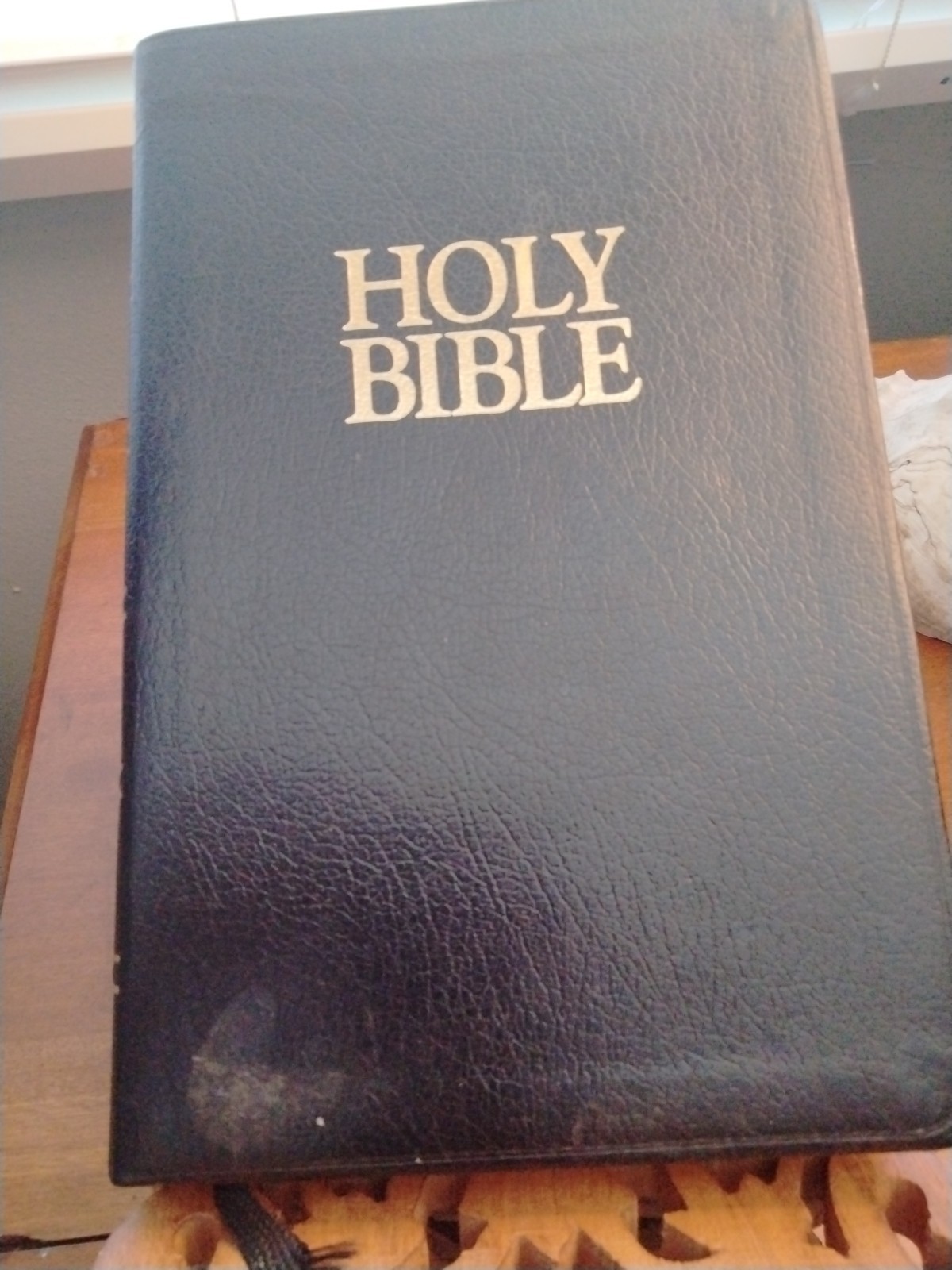 Holy Bible Bonded Leather KJV Christ In Red Ref Concordance Zondervan 1994