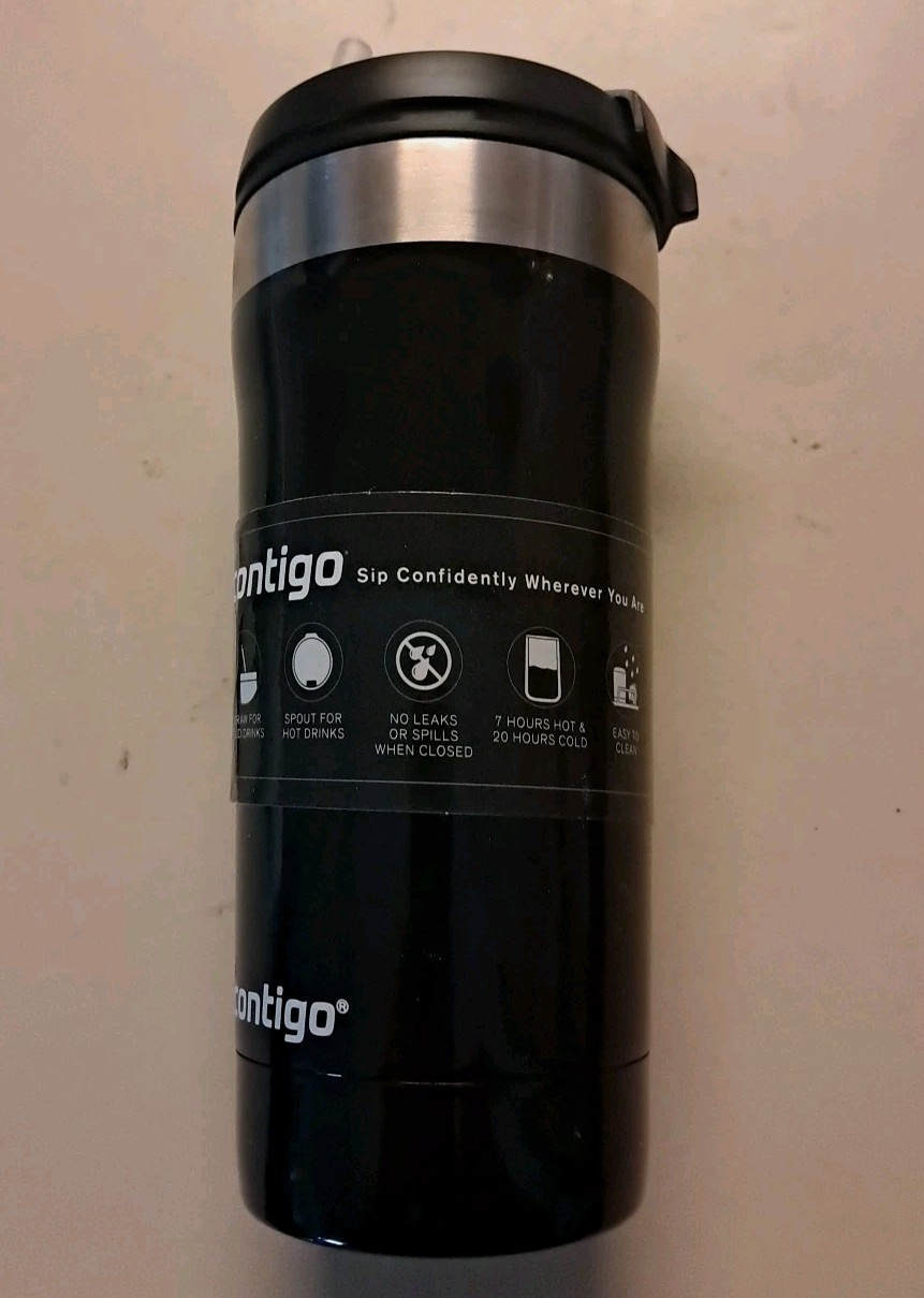 Contigo 18 oz. Uptown Dual-Sip Insulated Stainless Steel Tumbler NEW